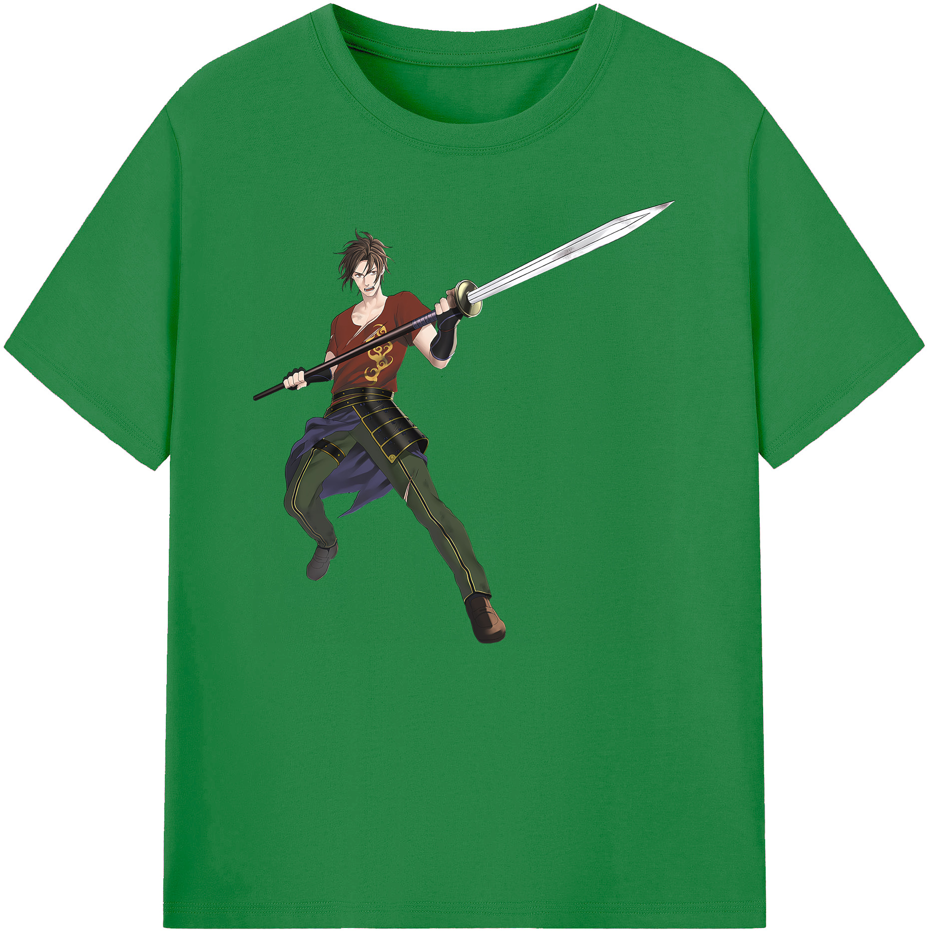 （画像用） 刀剣乱舞 Touken Ranbu 綿100％ メンズ半袖Tシャツ｜肌触りやわらか＆通気性