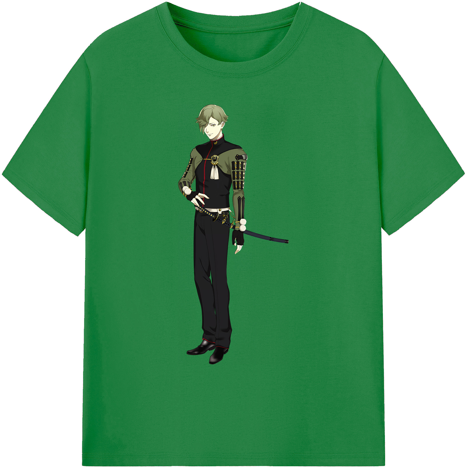 （画像用） 刀剣乱舞 Touken Ranbu 綿100％ メンズ半袖Tシャツ｜肌触りやわらか＆通気性