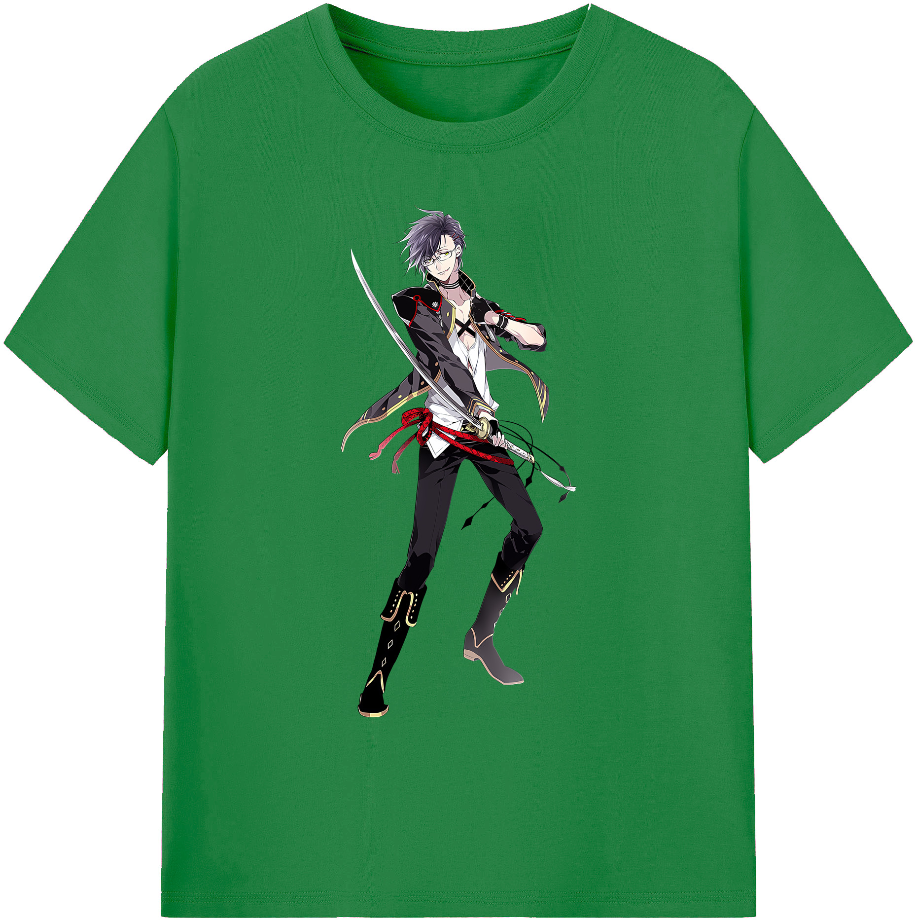 （画像用） 刀剣乱舞 Touken Ranbu 綿100％ メンズ半袖Tシャツ｜肌触りやわらか＆通気性