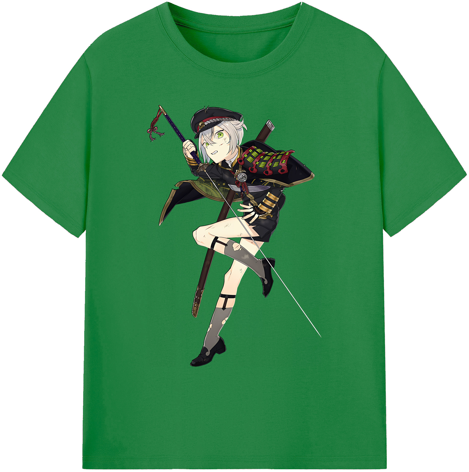 （画像用） 刀剣乱舞 Touken Ranbu 綿100％ メンズ半袖Tシャツ｜肌触りやわらか＆通気性
