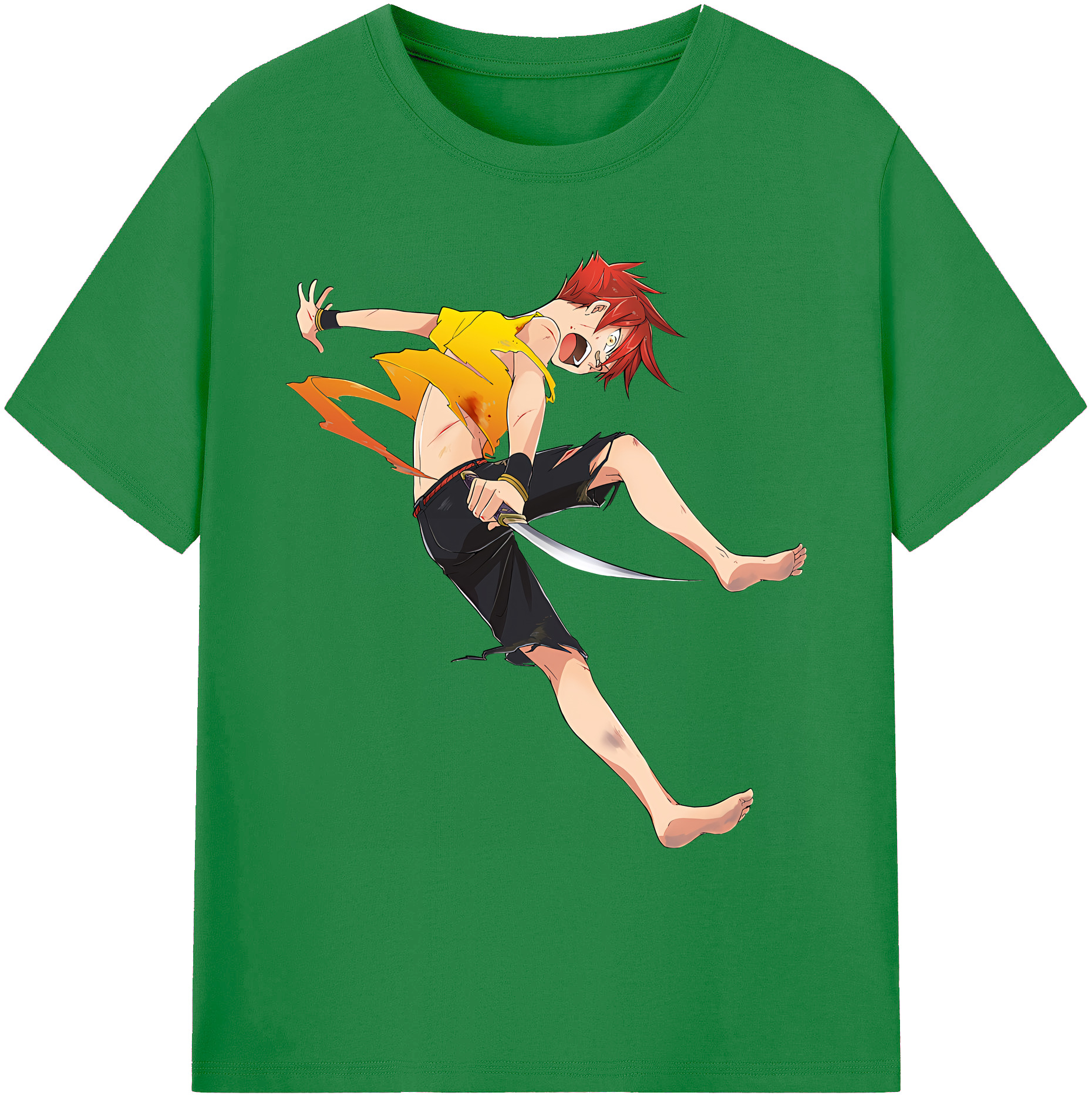 （画像用） 刀剣乱舞 Touken Ranbu 綿100％ メンズ半袖Tシャツ｜肌触りやわらか＆通気性