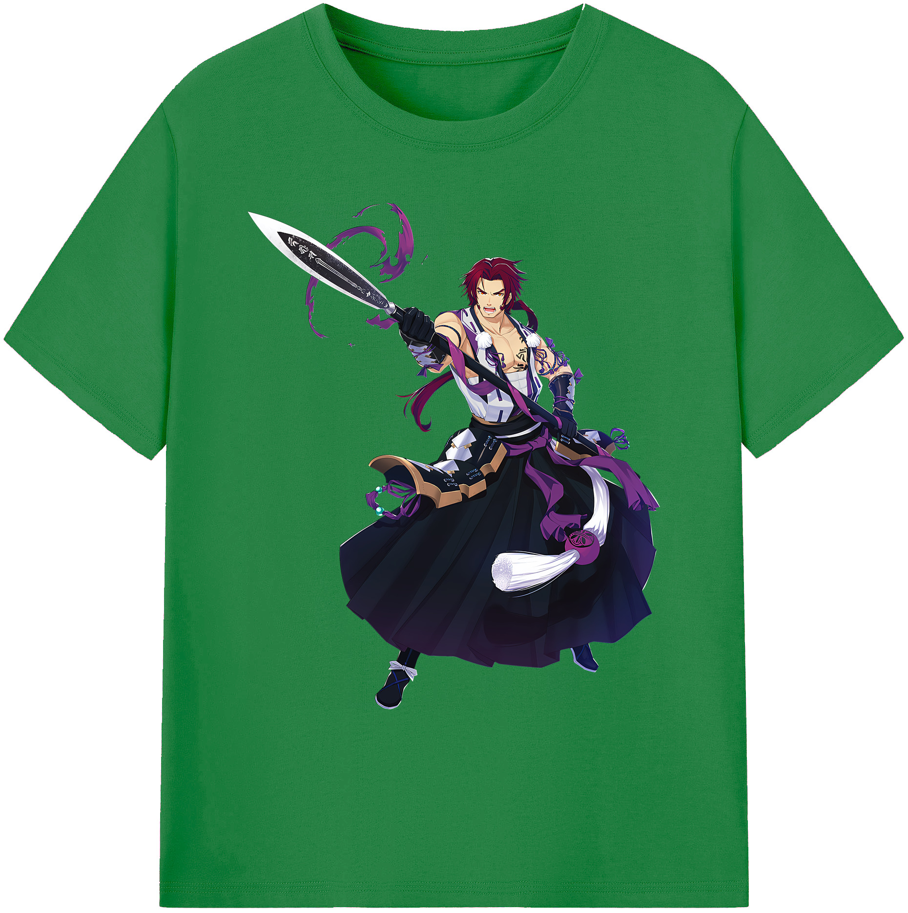 （画像用） 刀剣乱舞 Touken Ranbu 綿100％ メンズ半袖Tシャツ｜肌触りやわらか＆通気性