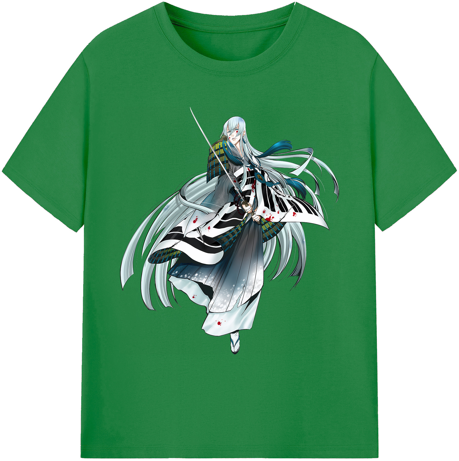（画像用） 刀剣乱舞 Touken Ranbu 綿100％ メンズ半袖Tシャツ｜肌触りやわらか＆通気性