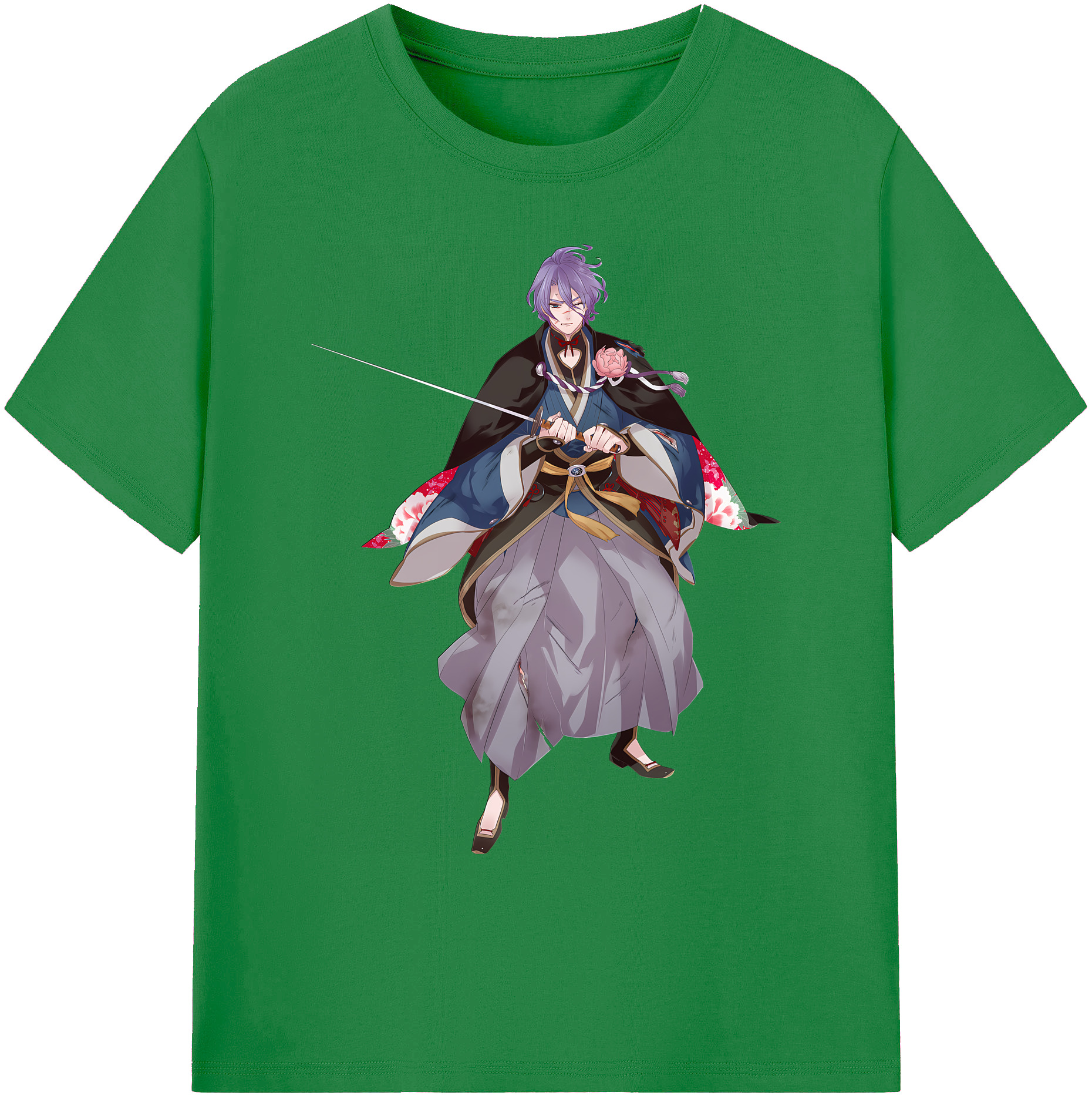 （画像用） 刀剣乱舞 Touken Ranbu 綿100％ メンズ半袖Tシャツ｜肌触りやわらか＆通気性