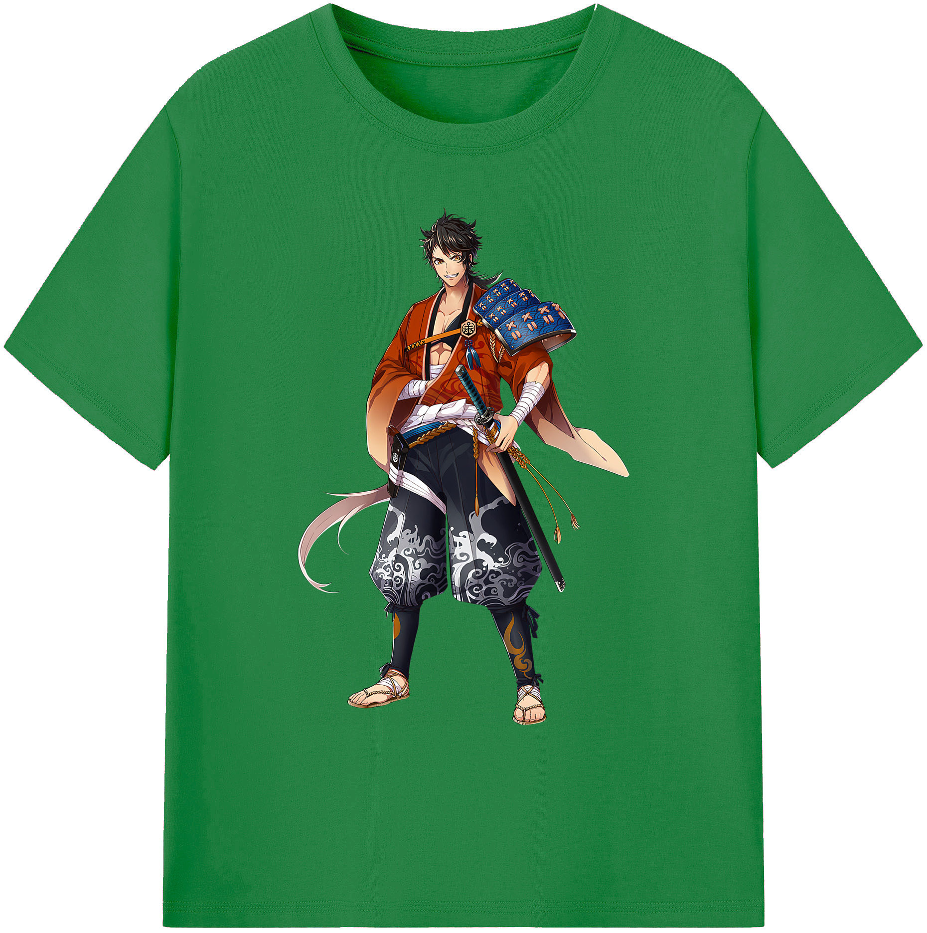 （画像用） 刀剣乱舞 Touken Ranbu 綿100％ メンズ半袖Tシャツ｜肌触りやわらか＆通気性