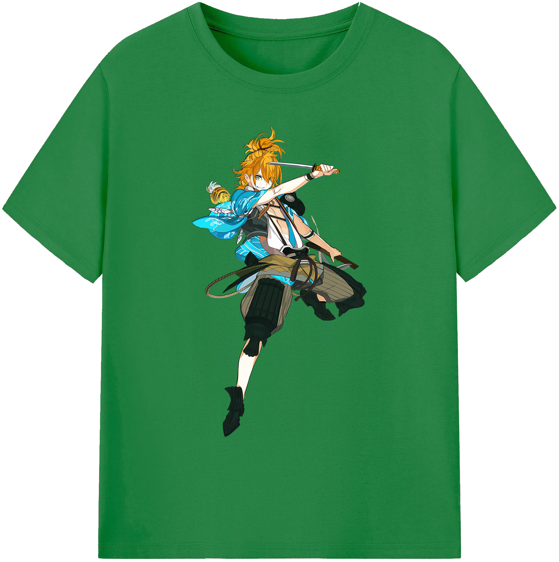 （画像用） 刀剣乱舞 Touken Ranbu 綿100％ メンズ半袖Tシャツ｜肌触りやわらか＆通気性