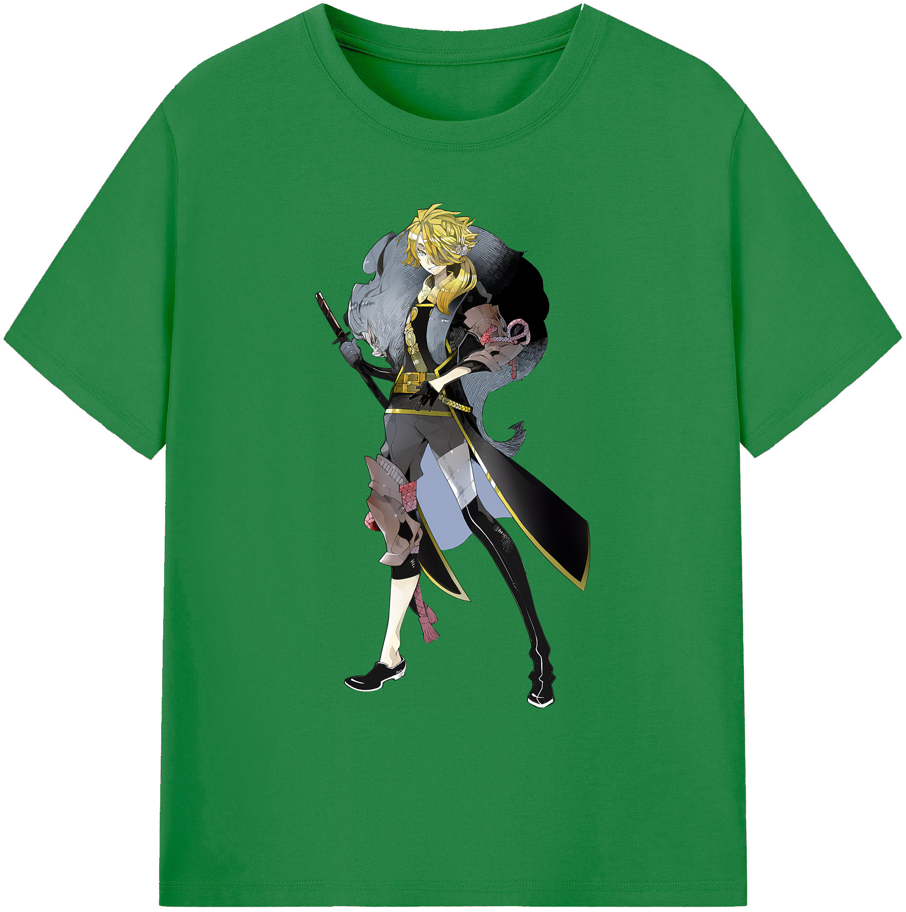 （画像用） 刀剣乱舞 Touken Ranbu 綿100％ メンズ半袖Tシャツ｜肌触りやわらか＆通気性
