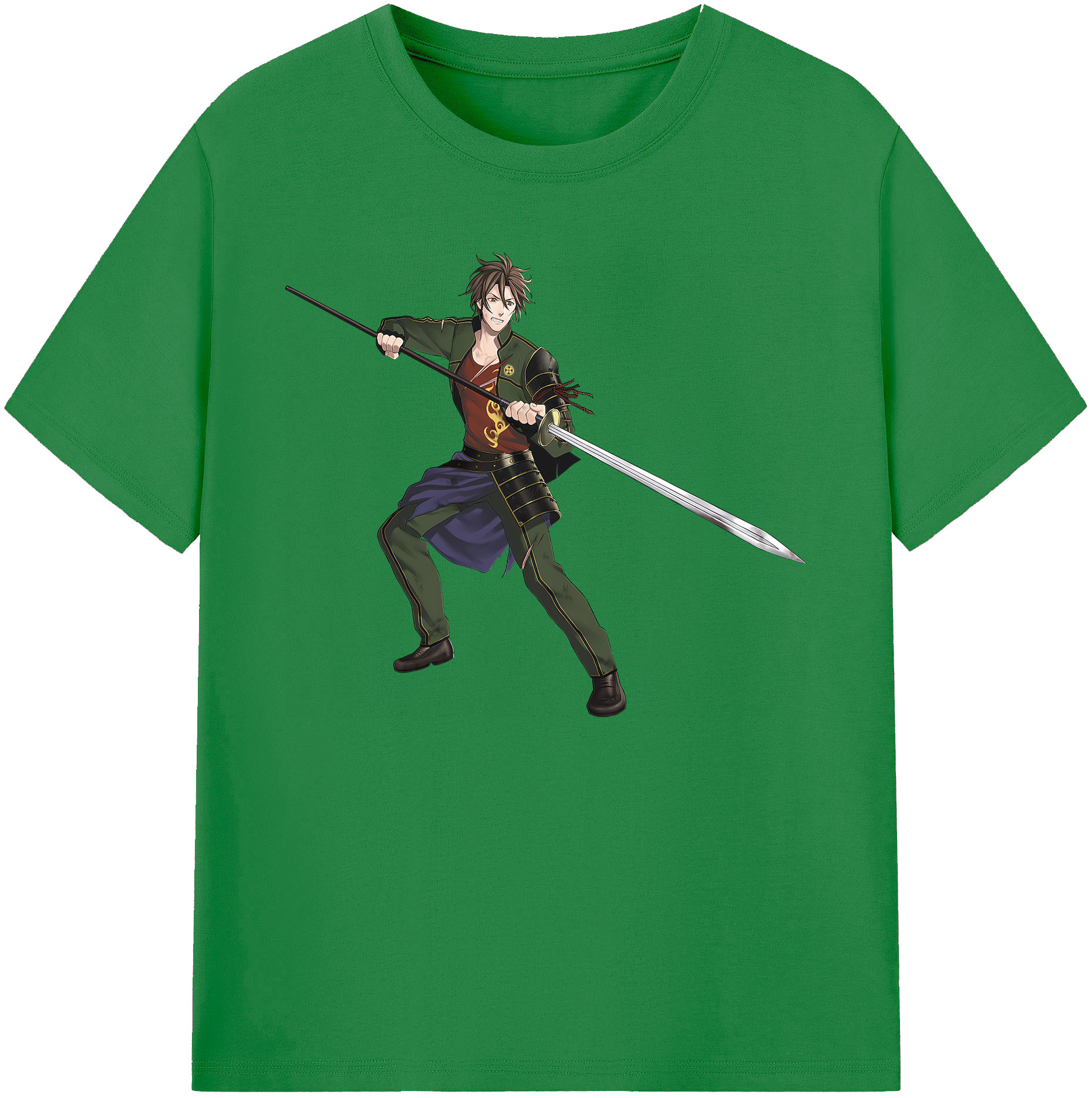 （画像用） 刀剣乱舞 Touken Ranbu 綿100％ メンズ半袖Tシャツ｜肌触りやわらか＆通気性