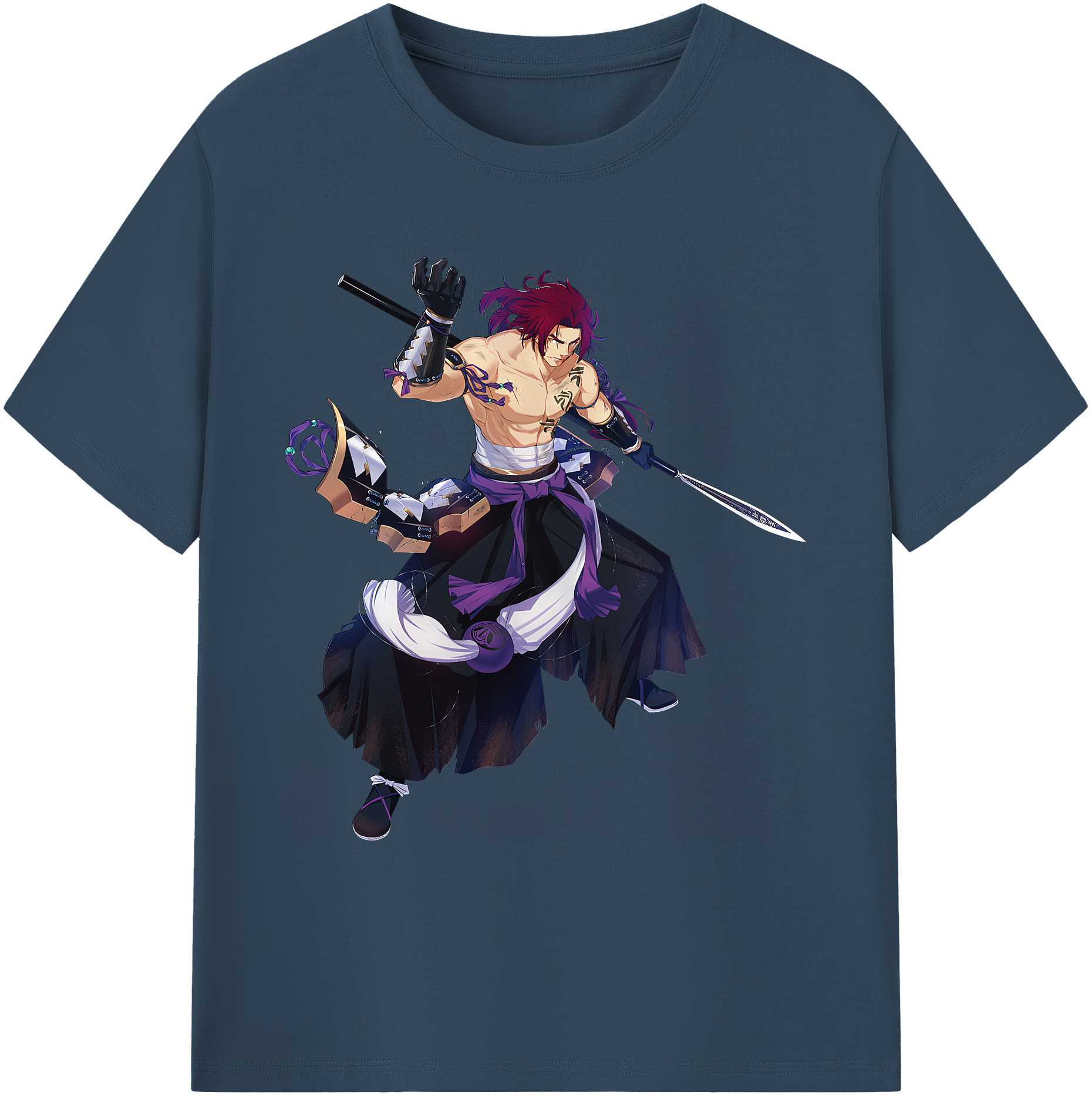 （画像用） 刀剣乱舞 Touken Ranbu 綿100％ メンズ半袖Tシャツ｜肌触りやわらか＆通気性