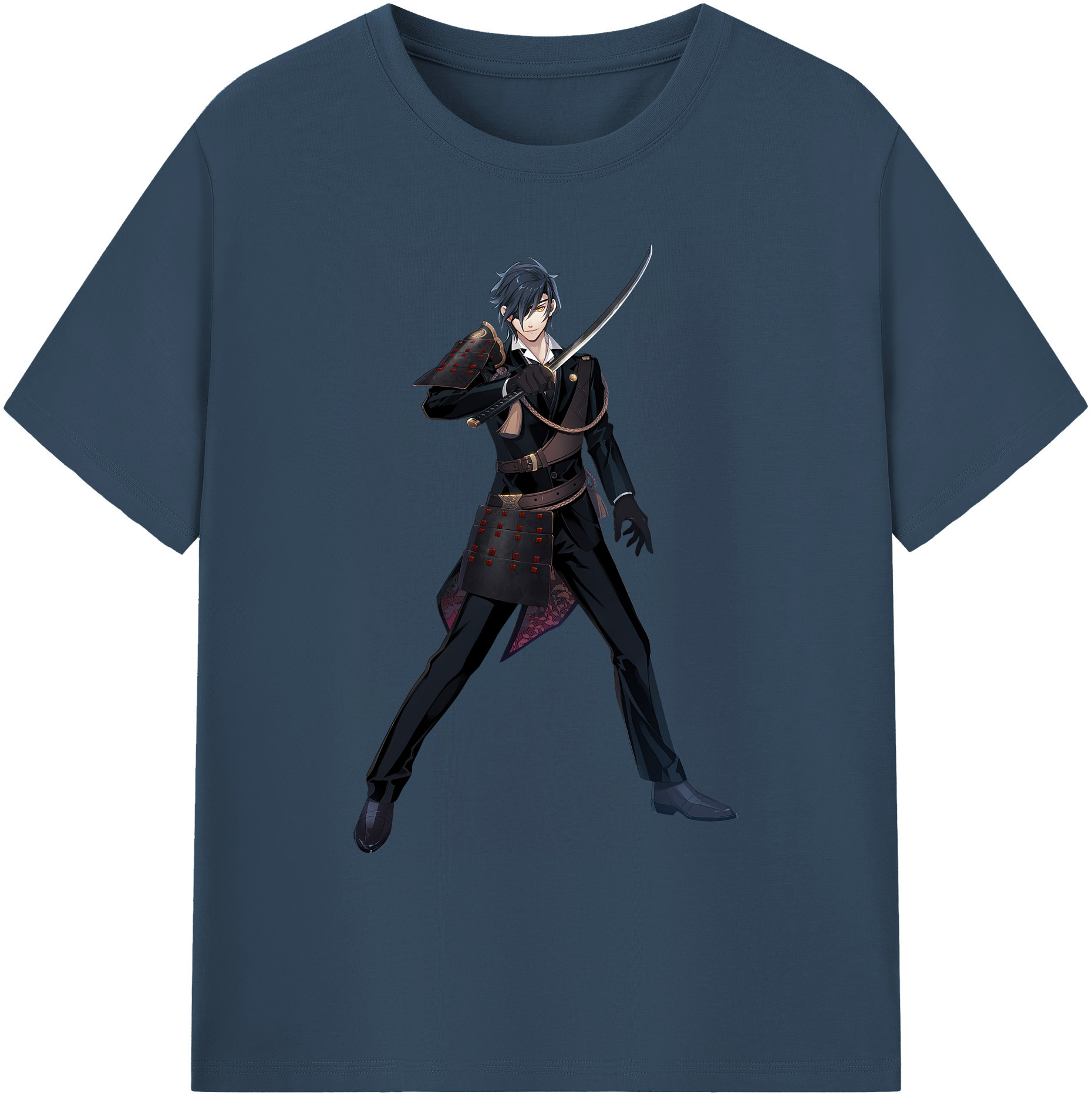 （画像用） 刀剣乱舞 Touken Ranbu 綿100％ メンズ半袖Tシャツ｜肌触りやわらか＆通気性