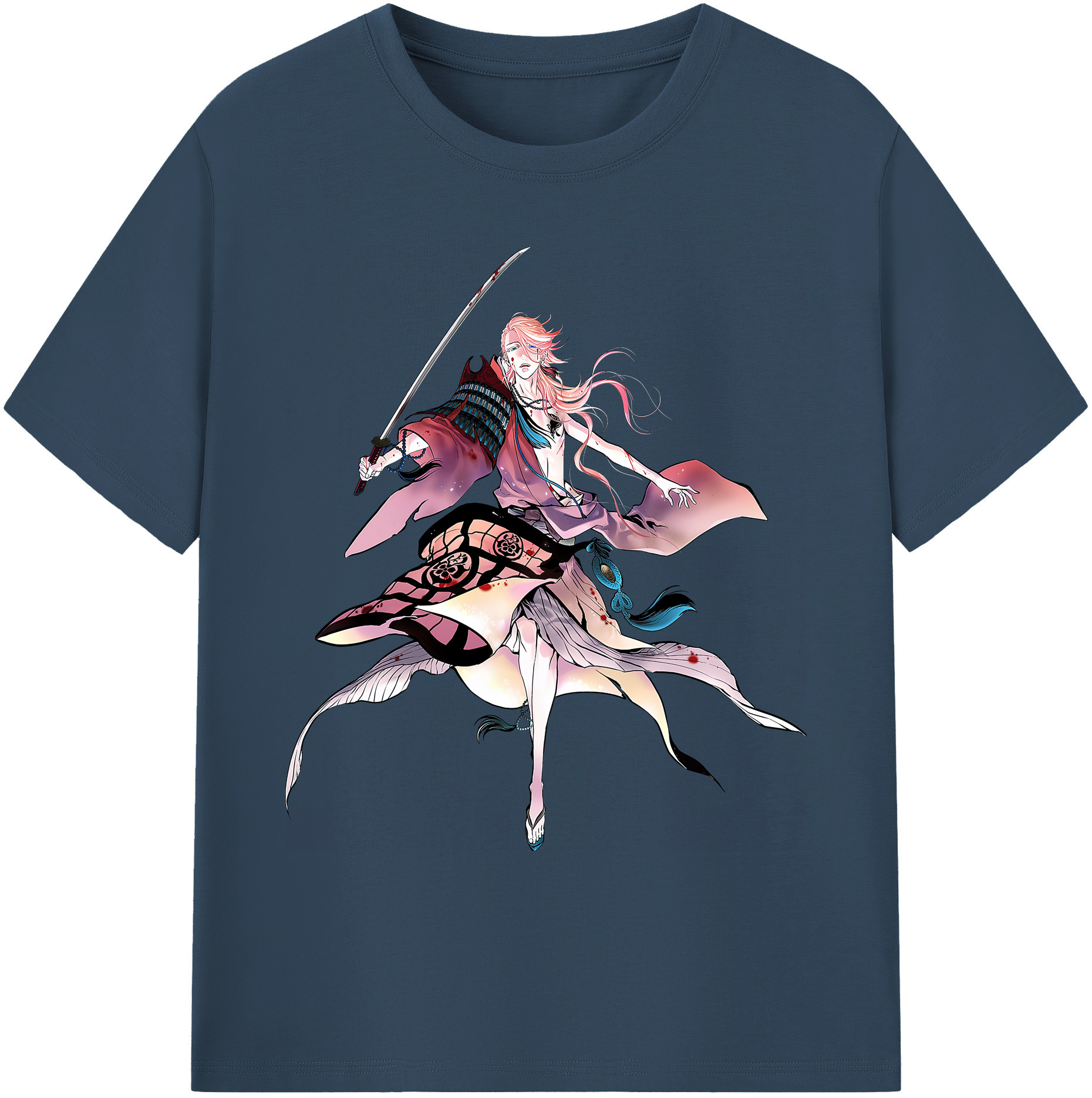 （画像用） 刀剣乱舞 Touken Ranbu 綿100％ メンズ半袖Tシャツ｜肌触りやわらか＆通気性