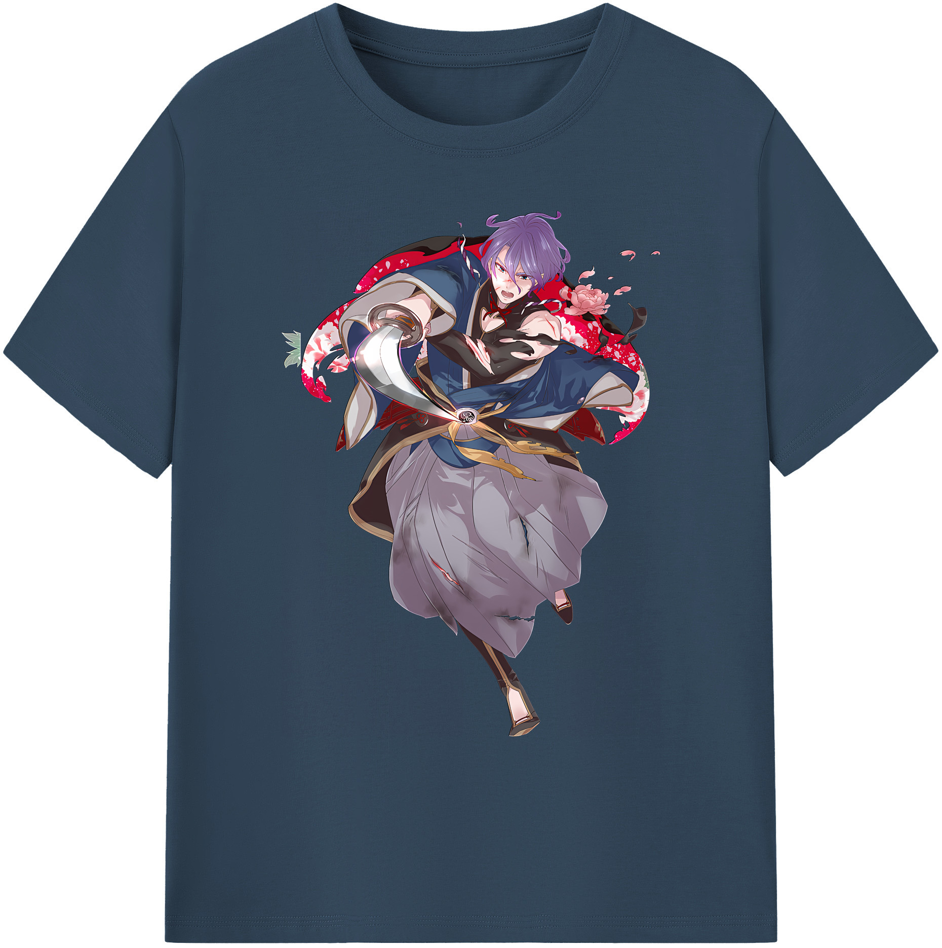 （画像用） 刀剣乱舞 Touken Ranbu 綿100％ メンズ半袖Tシャツ｜肌触りやわらか＆通気性