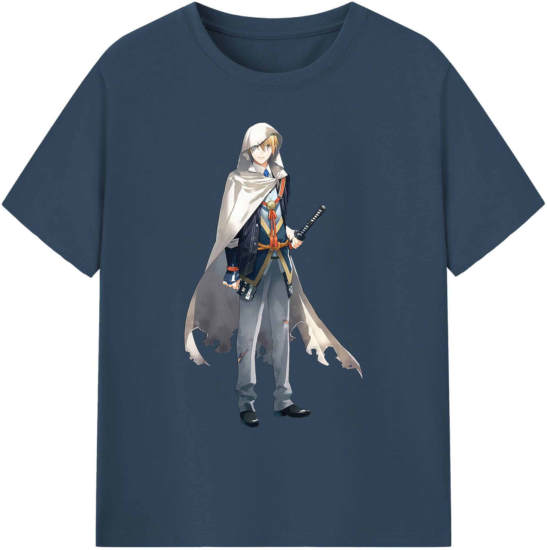 （画像用） 刀剣乱舞 Touken Ranbu 綿100％ メンズ半袖Tシャツ｜肌触りやわらか＆通気性