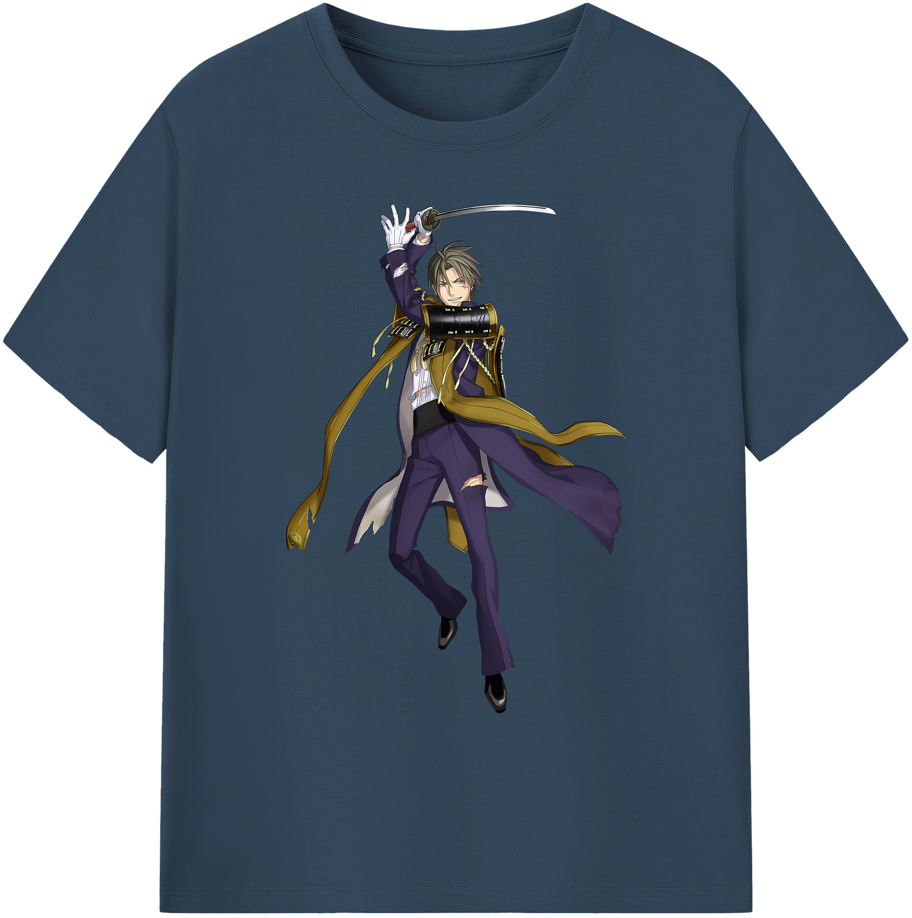 （画像用） 刀剣乱舞 Touken Ranbu 綿100％ メンズ半袖Tシャツ｜肌触りやわらか＆通気性