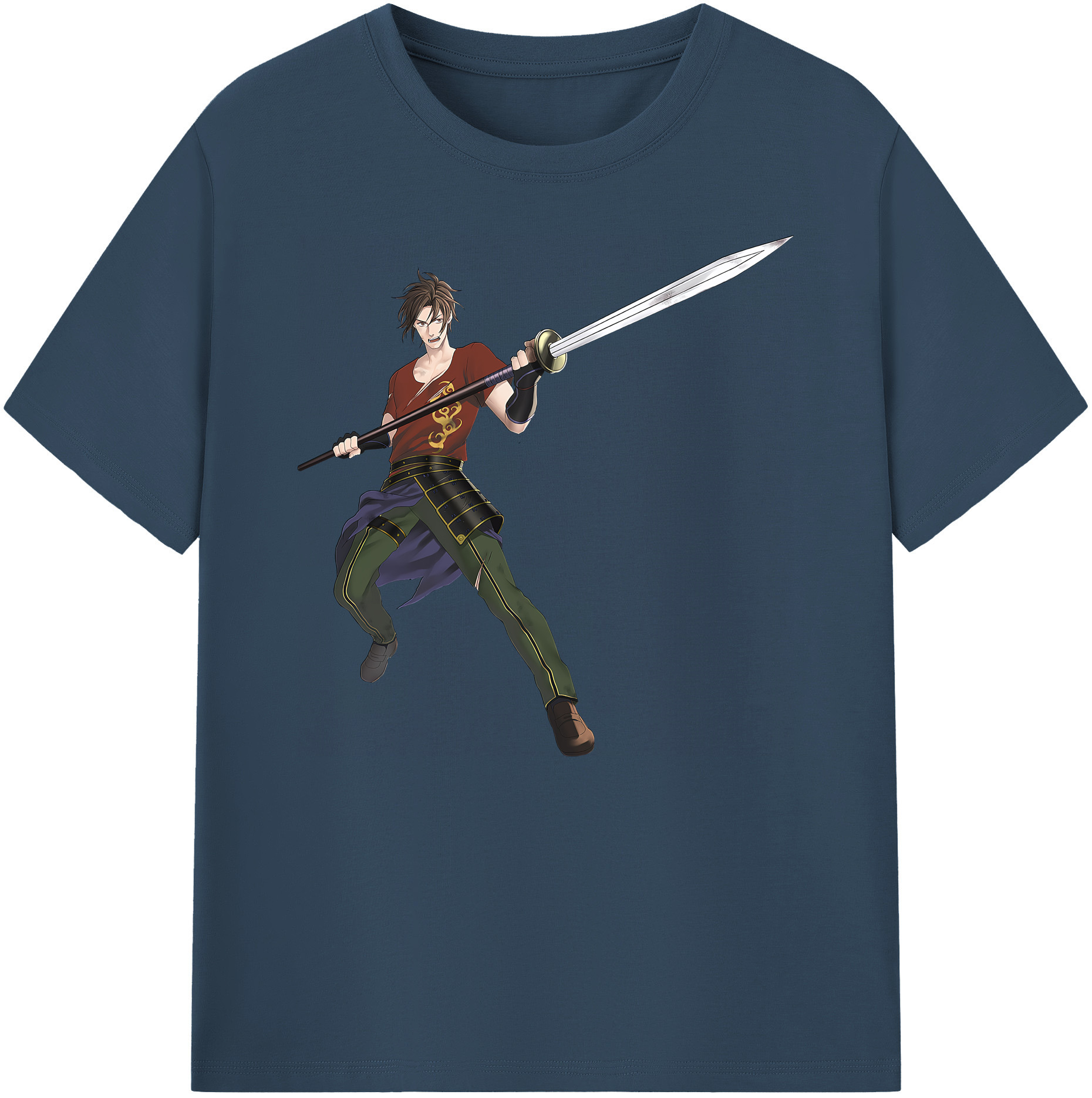 （画像用） 刀剣乱舞 Touken Ranbu 綿100％ メンズ半袖Tシャツ｜肌触りやわらか＆通気性