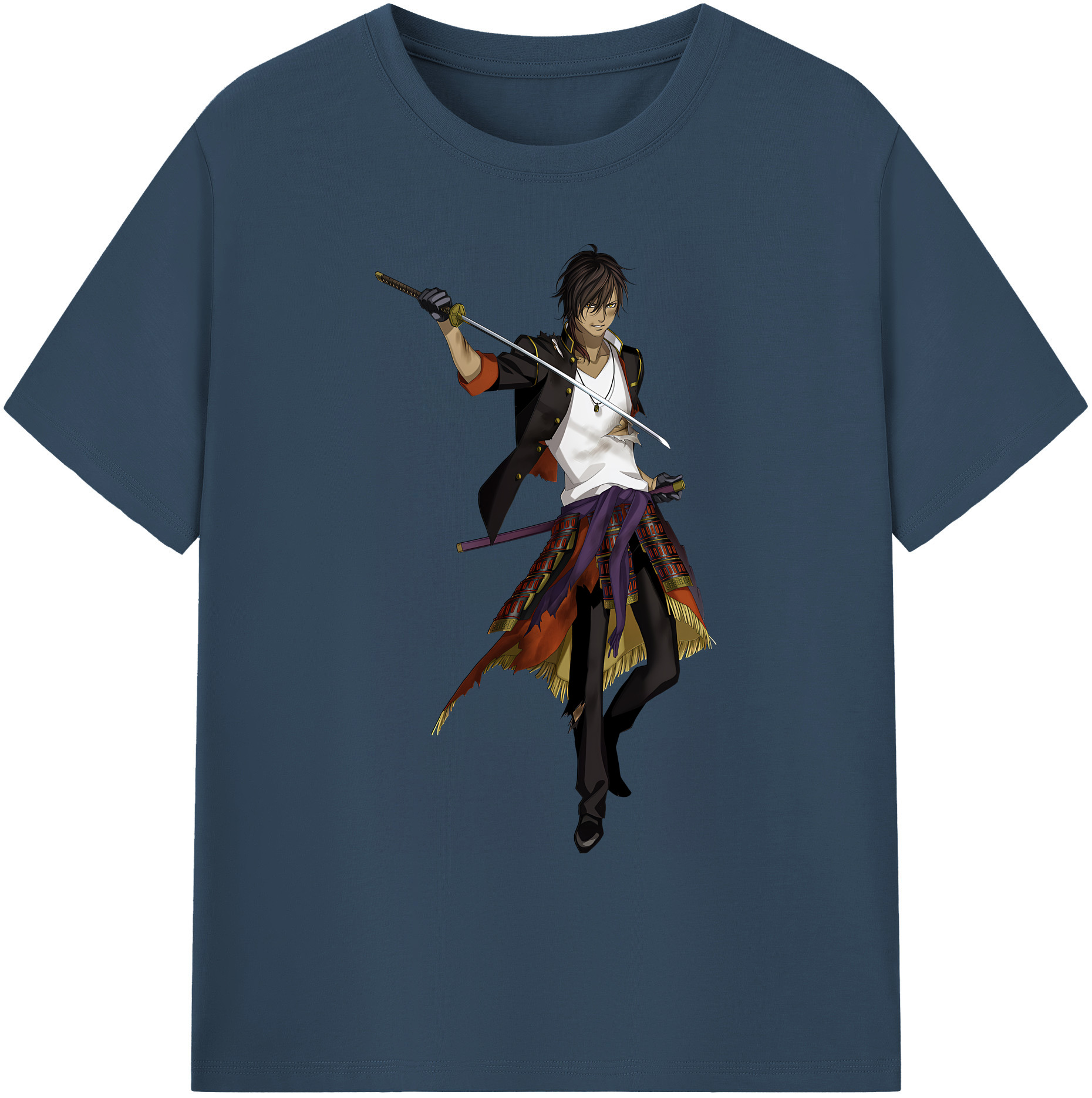 （画像用） 刀剣乱舞 Touken Ranbu 綿100％ メンズ半袖Tシャツ｜肌触りやわらか＆通気性
