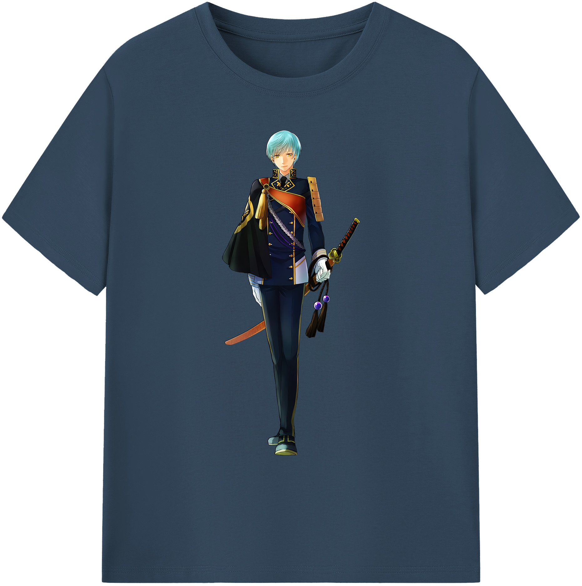 （画像用） 刀剣乱舞 Touken Ranbu 綿100％ メンズ半袖Tシャツ｜肌触りやわらか＆通気性