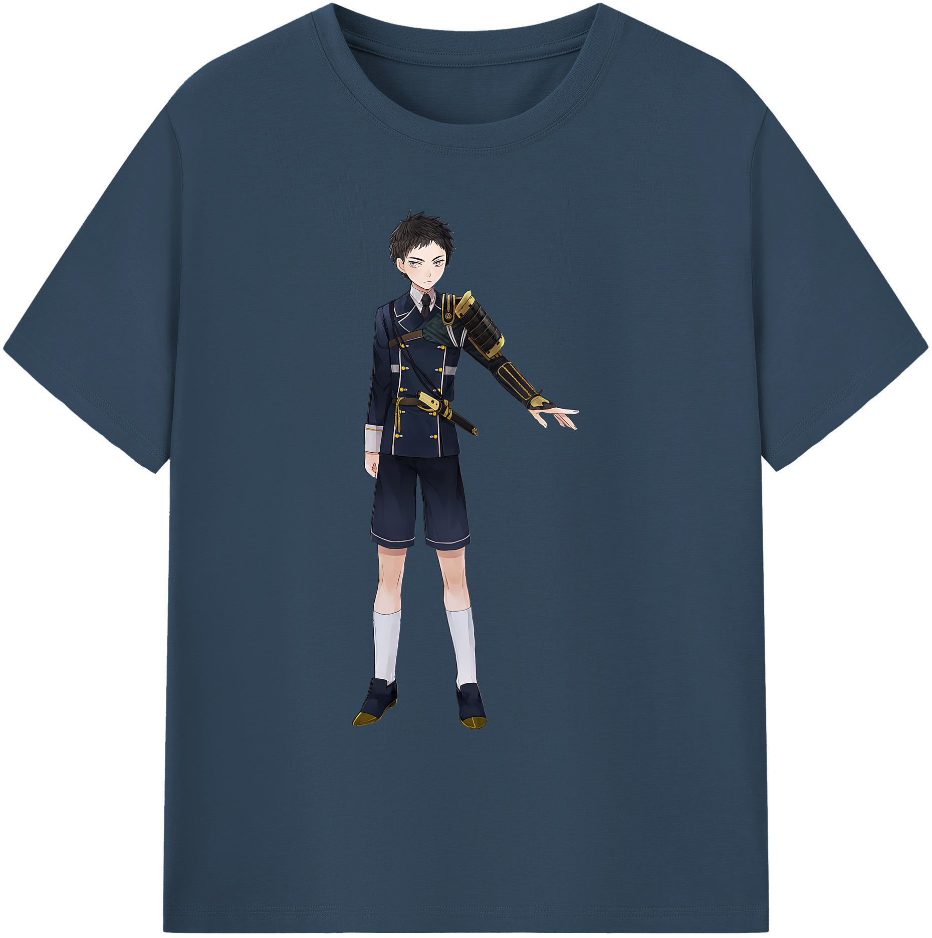 （画像用） 刀剣乱舞 Touken Ranbu 綿100％ メンズ半袖Tシャツ｜肌触りやわらか＆通気性
