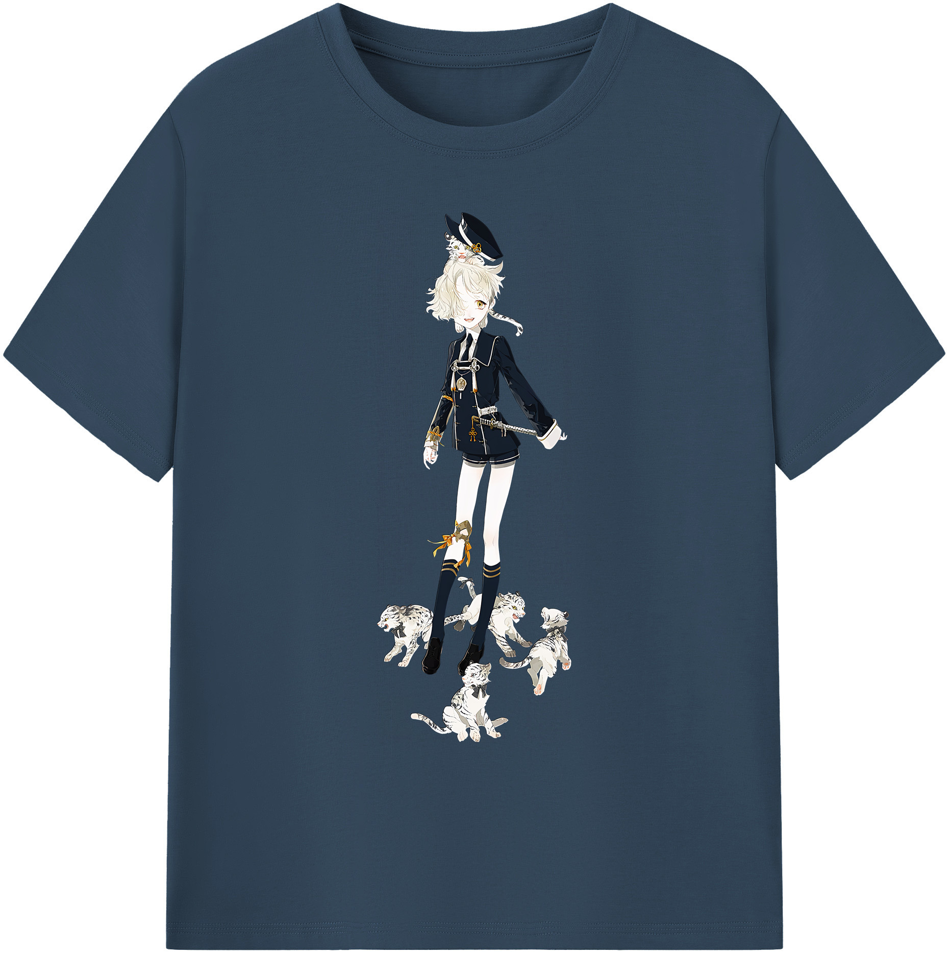 （画像用） 刀剣乱舞 Touken Ranbu 綿100％ メンズ半袖Tシャツ｜肌触りやわらか＆通気性