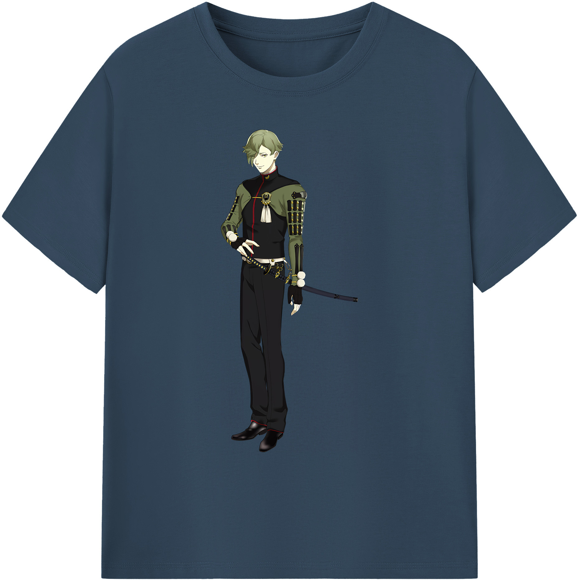 （画像用） 刀剣乱舞 Touken Ranbu 綿100％ メンズ半袖Tシャツ｜肌触りやわらか＆通気性