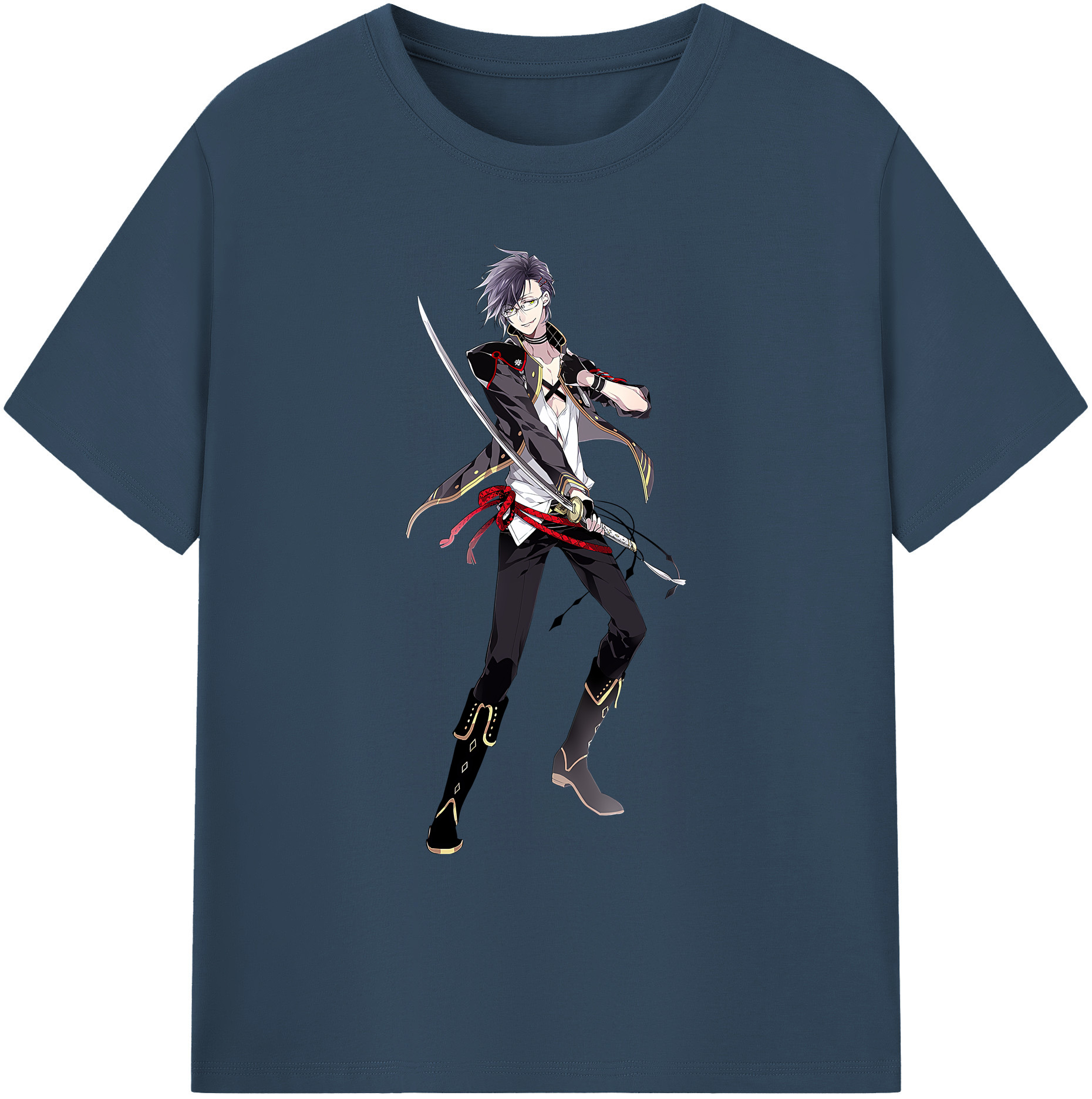 （画像用） 刀剣乱舞 Touken Ranbu 綿100％ メンズ半袖Tシャツ｜肌触りやわらか＆通気性
