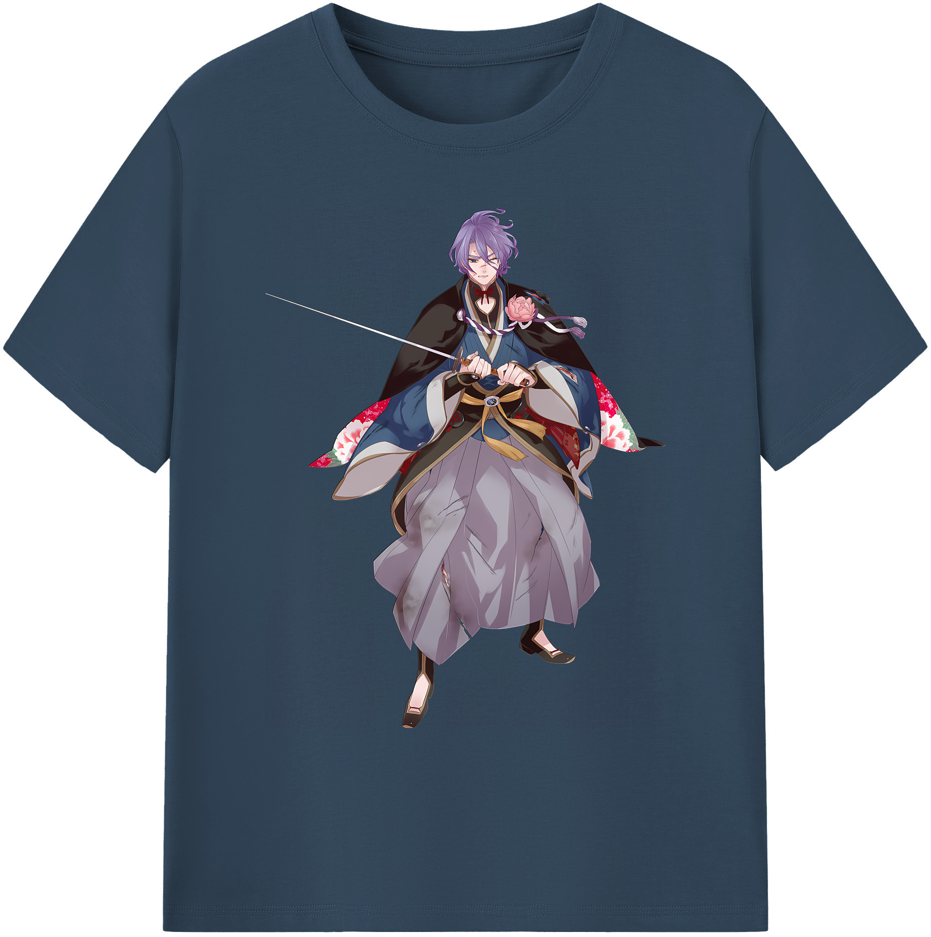 （画像用） 刀剣乱舞 Touken Ranbu 綿100％ メンズ半袖Tシャツ｜肌触りやわらか＆通気性