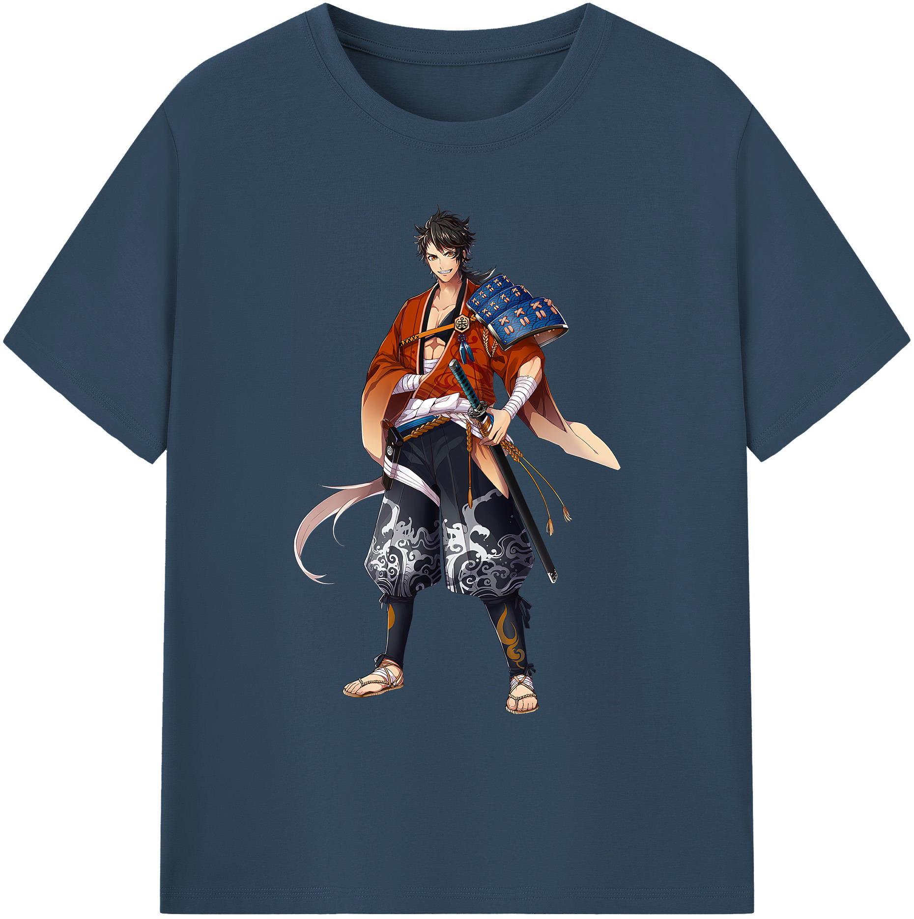 （画像用） 刀剣乱舞 Touken Ranbu 綿100％ メンズ半袖Tシャツ｜肌触りやわらか＆通気性