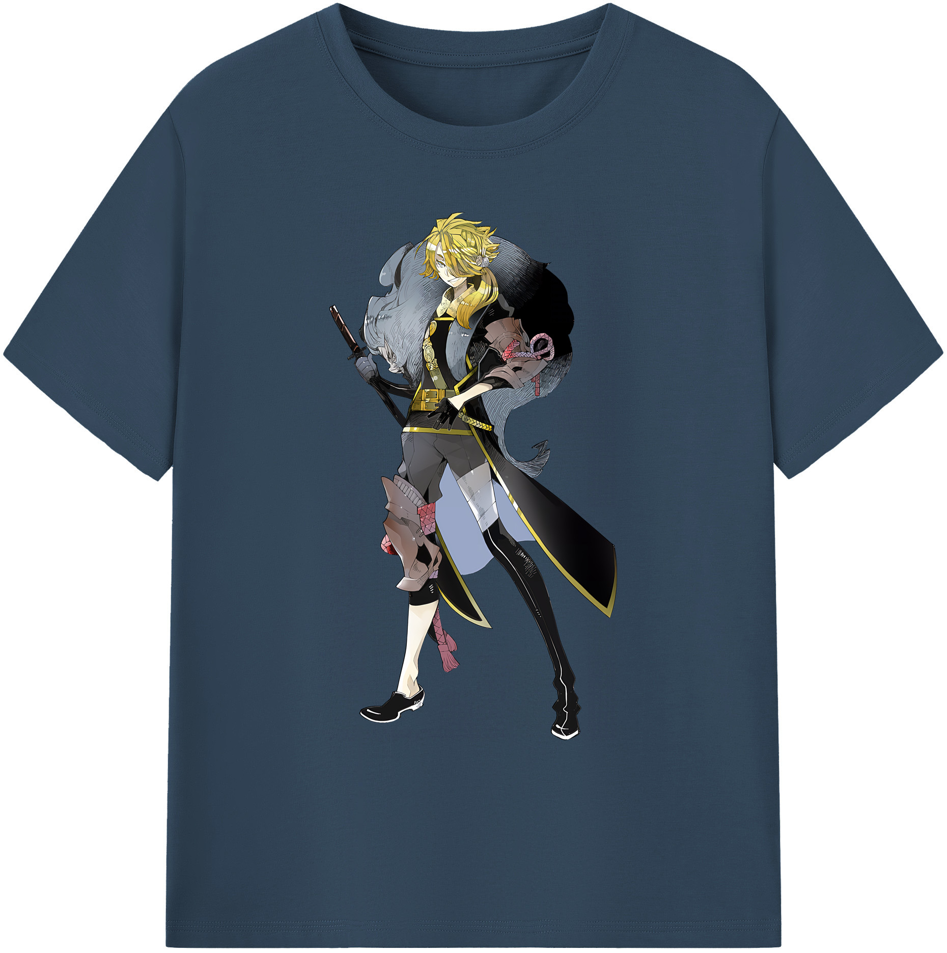 （画像用） 刀剣乱舞 Touken Ranbu 綿100％ メンズ半袖Tシャツ｜肌触りやわらか＆通気性