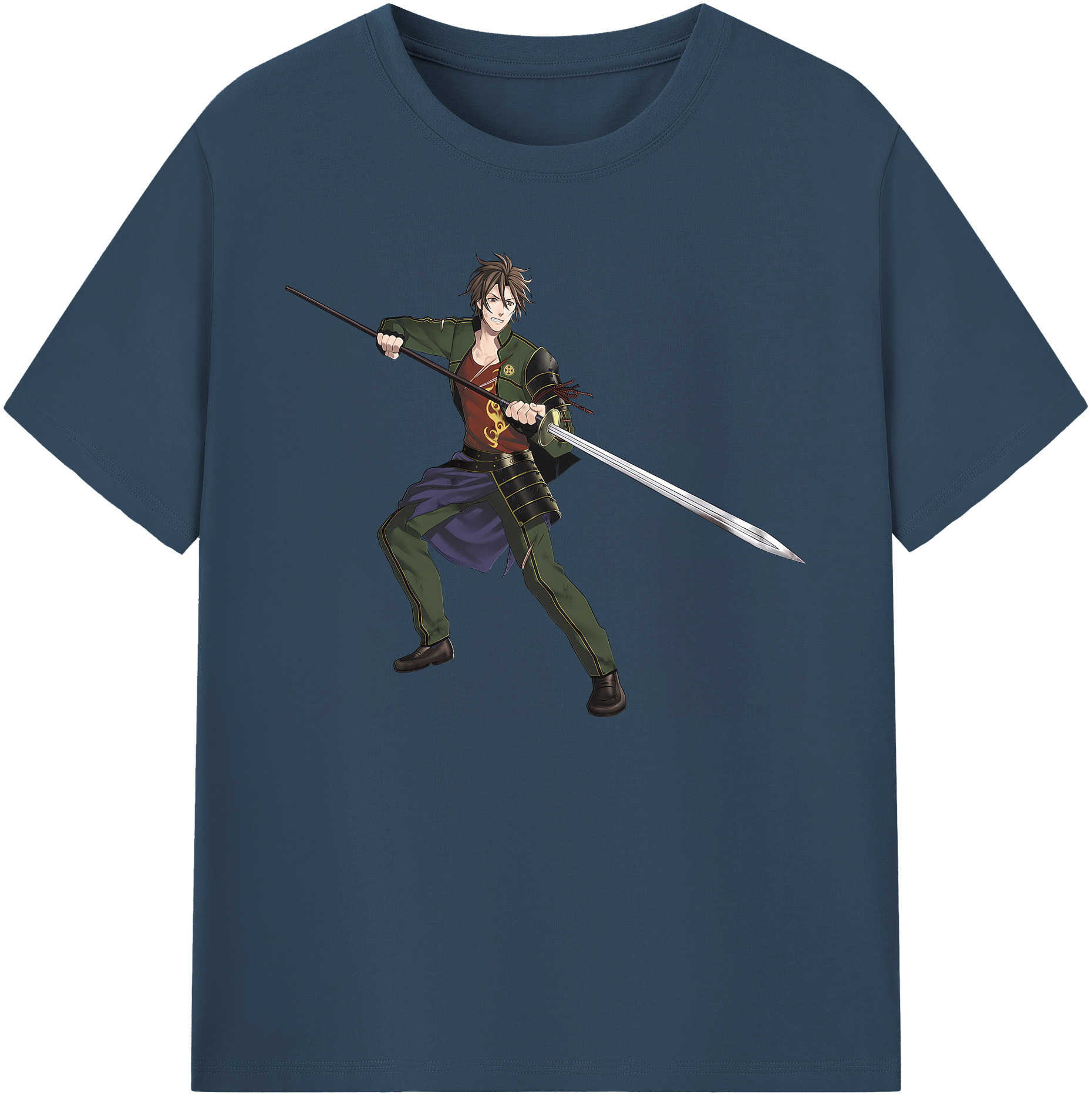 （画像用） 刀剣乱舞 Touken Ranbu 綿100％ メンズ半袖Tシャツ｜肌触りやわらか＆通気性