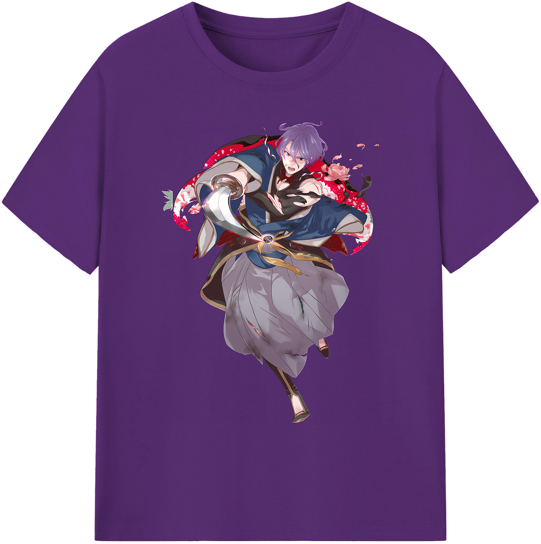 （画像用） 刀剣乱舞 Touken Ranbu 綿100％ メンズ半袖Tシャツ｜肌触りやわらか＆通気性