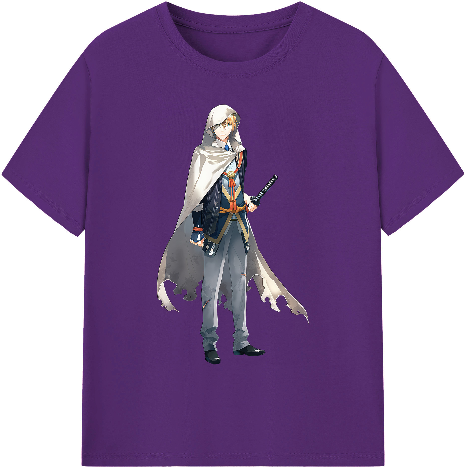 （画像用） 刀剣乱舞 Touken Ranbu 綿100％ メンズ半袖Tシャツ｜肌触りやわらか＆通気性
