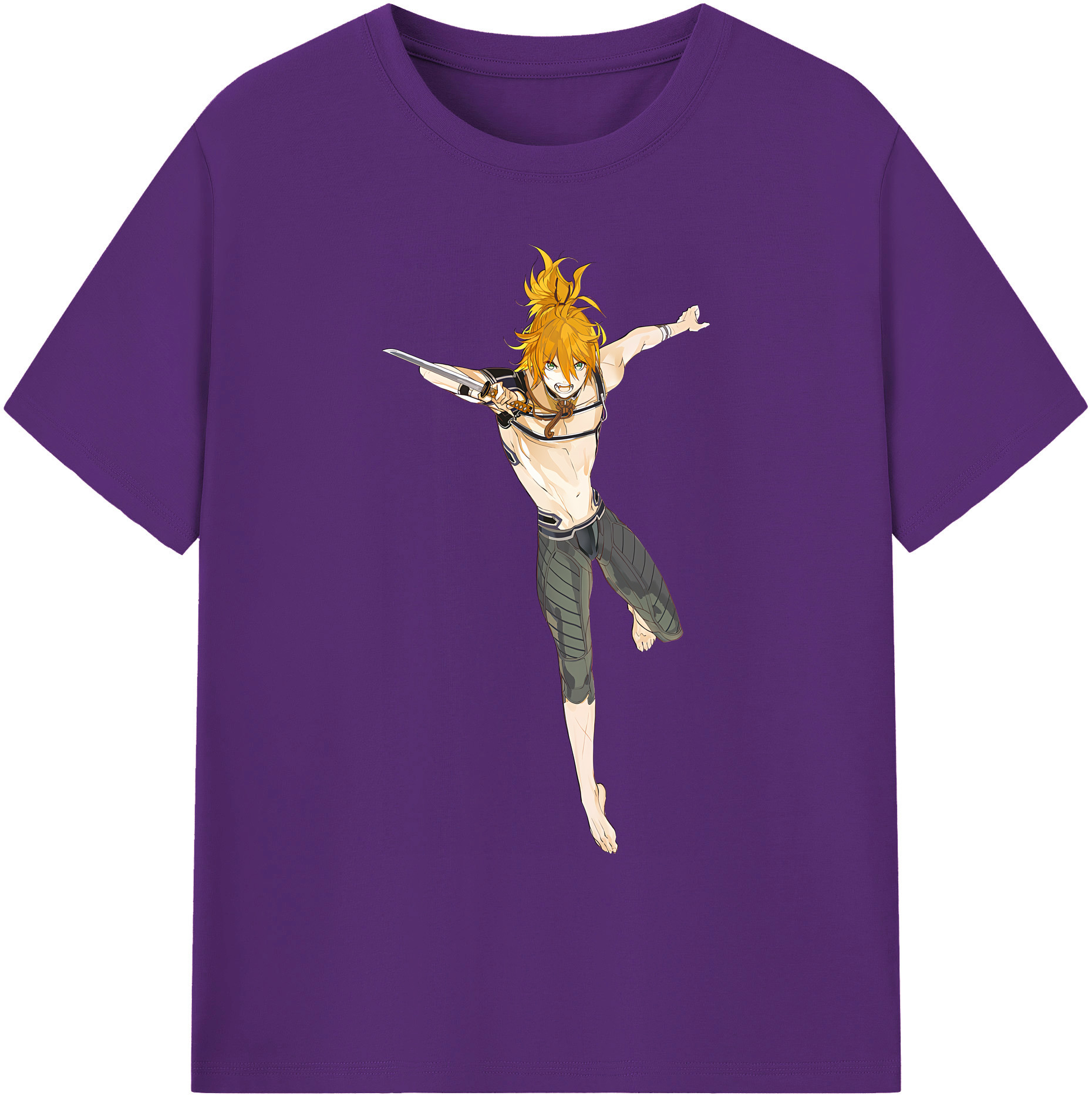 （画像用） 刀剣乱舞 Touken Ranbu 綿100％ メンズ半袖Tシャツ｜肌触りやわらか＆通気性
