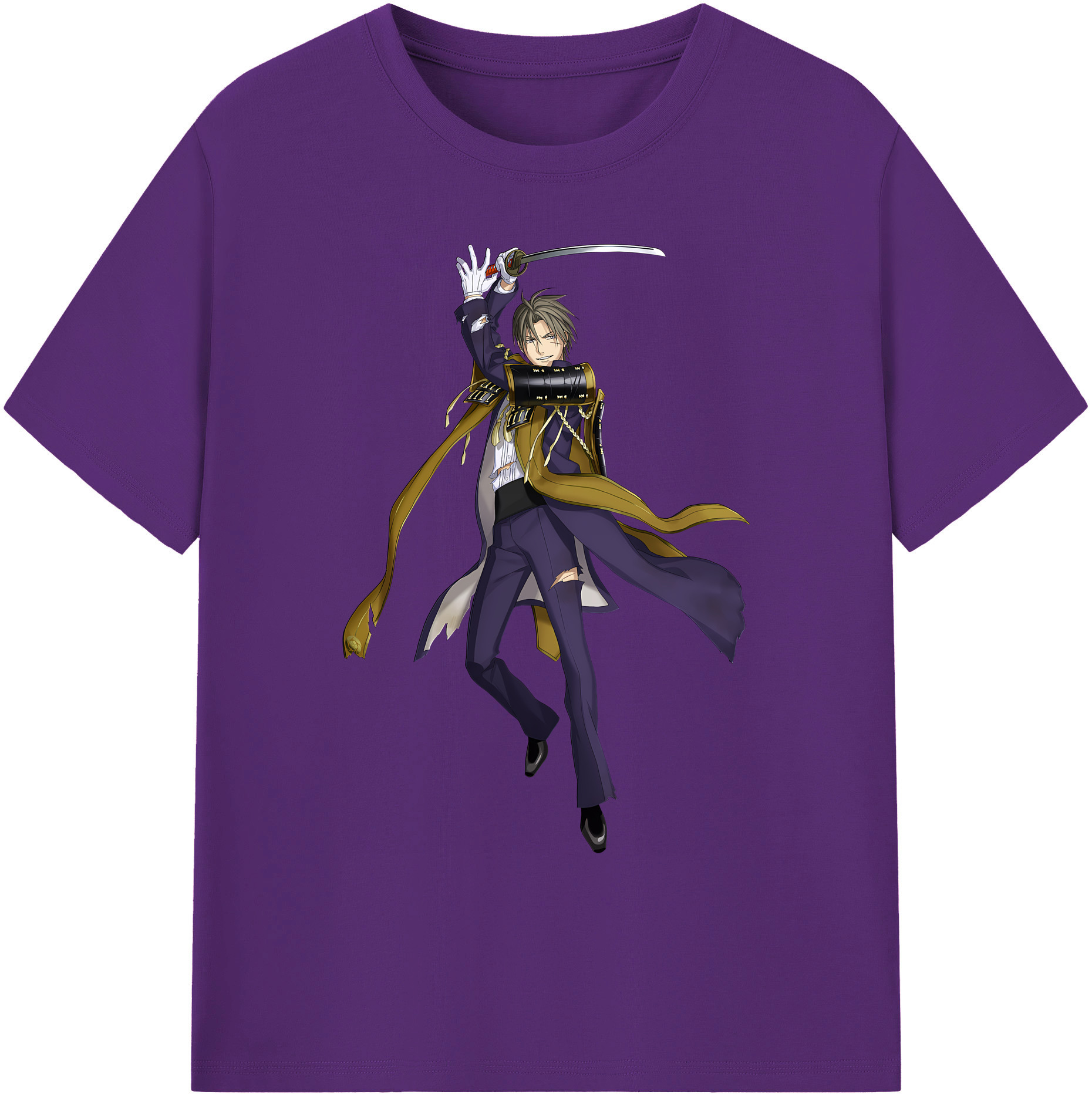 （画像用） 刀剣乱舞 Touken Ranbu 綿100％ メンズ半袖Tシャツ｜肌触りやわらか＆通気性