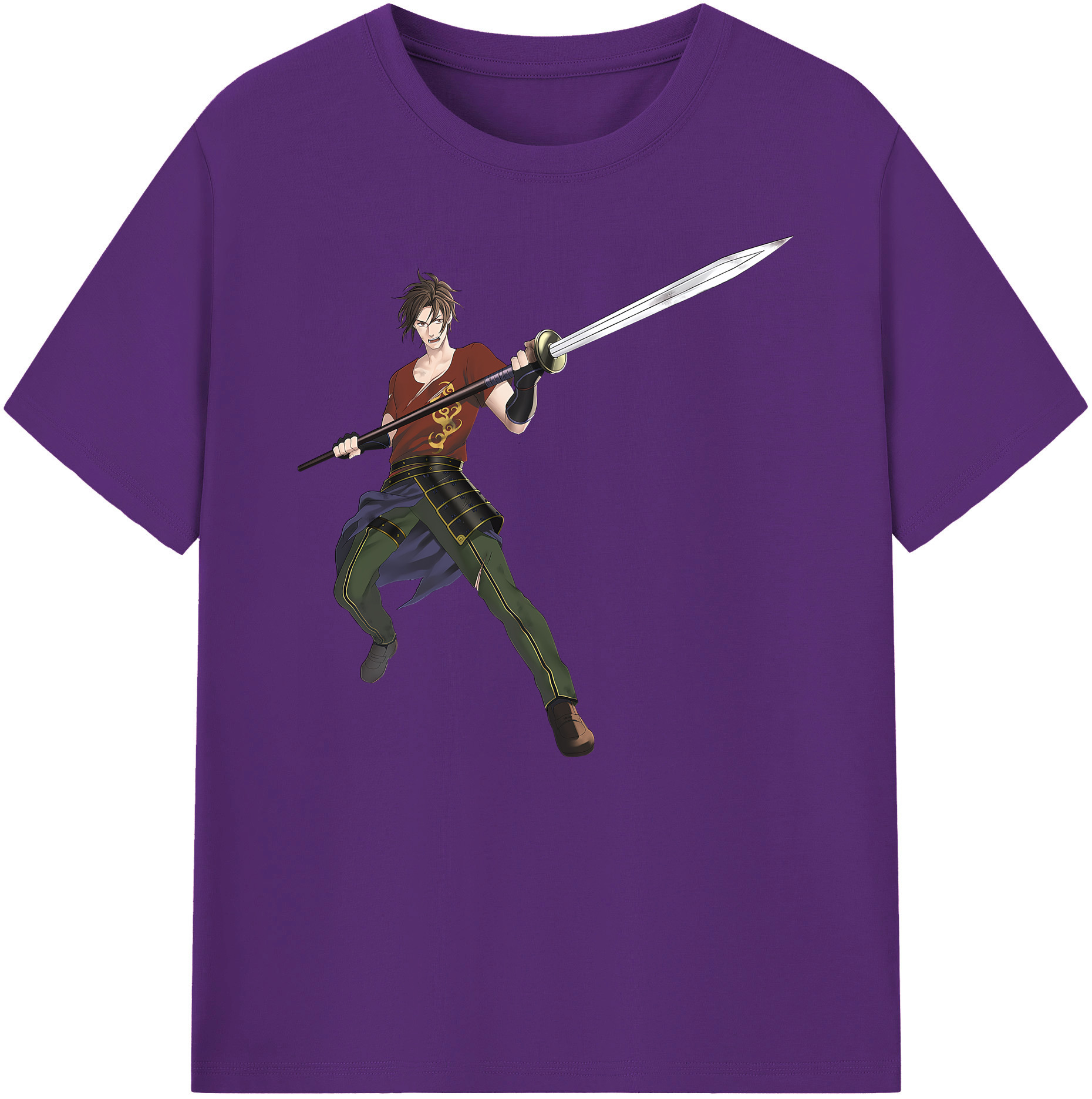 （画像用） 刀剣乱舞 Touken Ranbu 綿100％ メンズ半袖Tシャツ｜肌触りやわらか＆通気性
