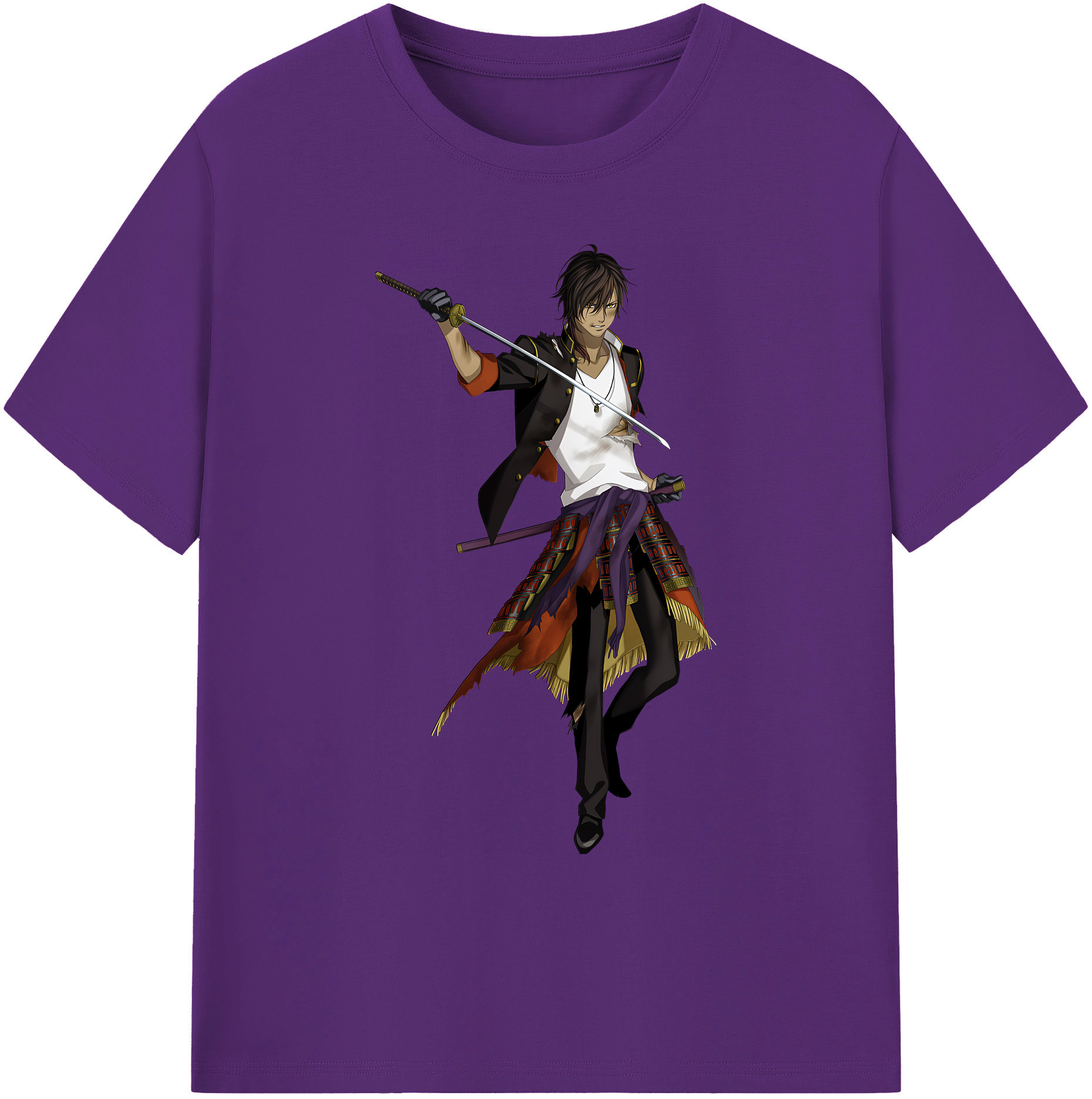 （画像用） 刀剣乱舞 Touken Ranbu 綿100％ メンズ半袖Tシャツ｜肌触りやわらか＆通気性