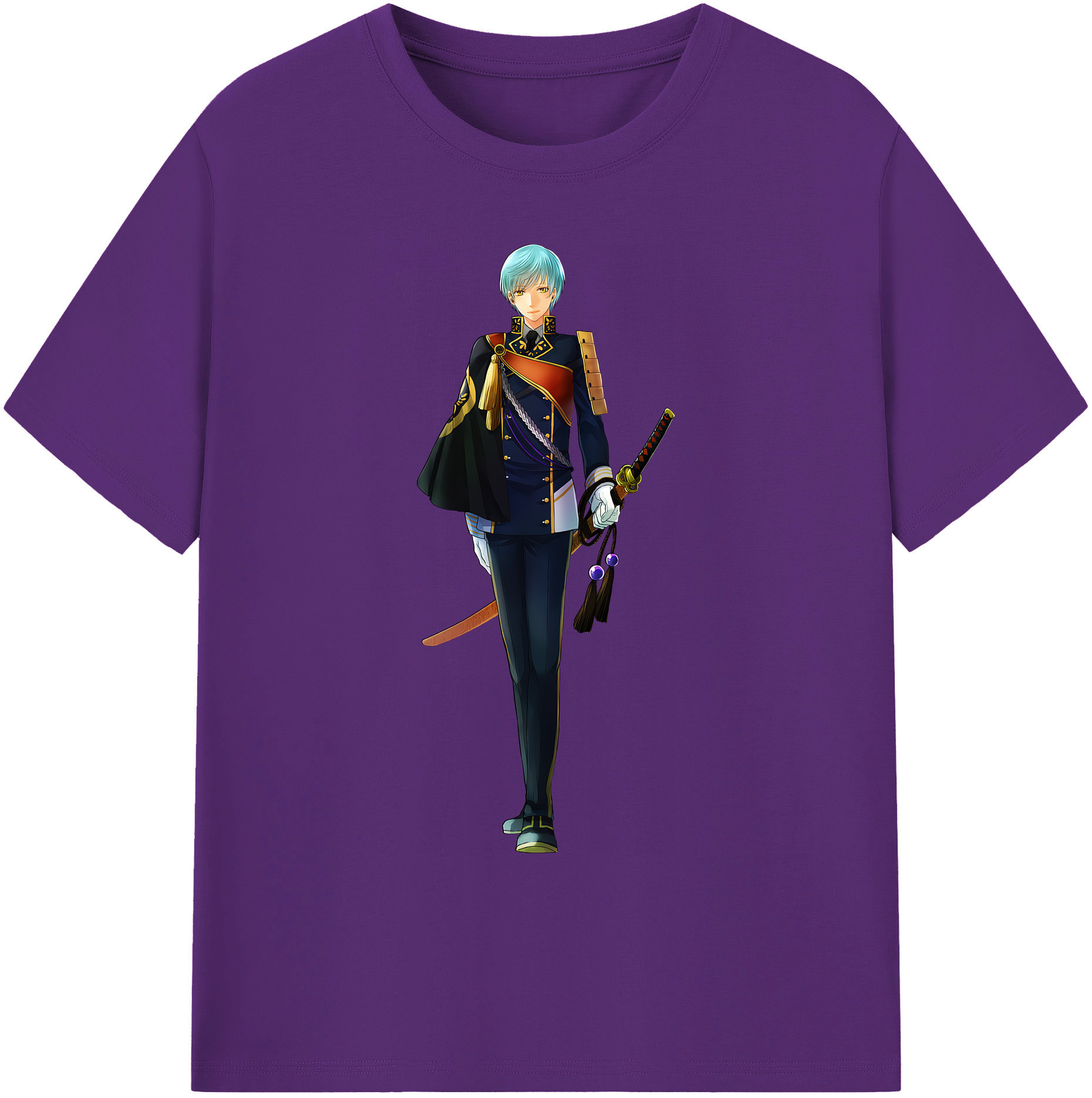 （画像用） 刀剣乱舞 Touken Ranbu 綿100％ メンズ半袖Tシャツ｜肌触りやわらか＆通気性