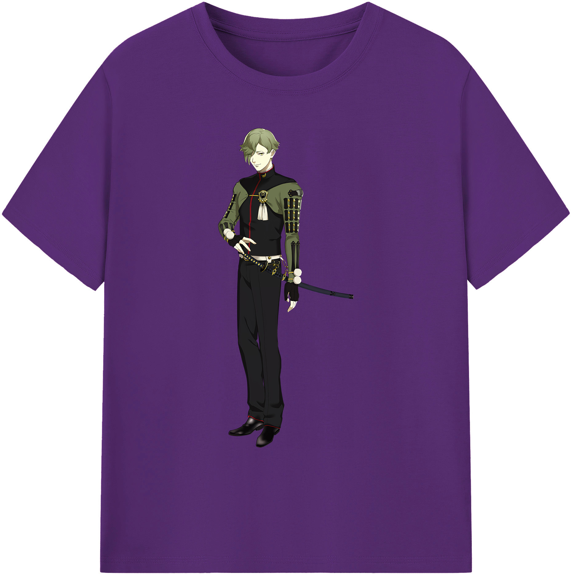 （画像用） 刀剣乱舞 Touken Ranbu 綿100％ メンズ半袖Tシャツ｜肌触りやわらか＆通気性