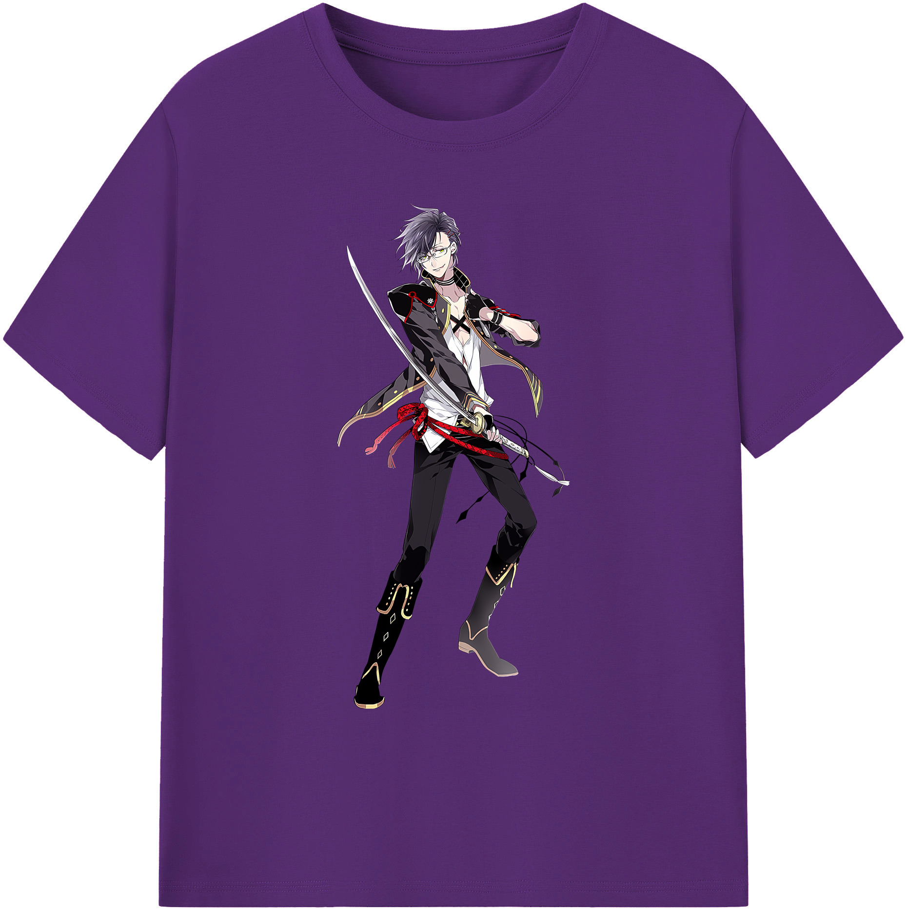 （画像用） 刀剣乱舞 Touken Ranbu 綿100％ メンズ半袖Tシャツ｜肌触りやわらか＆通気性