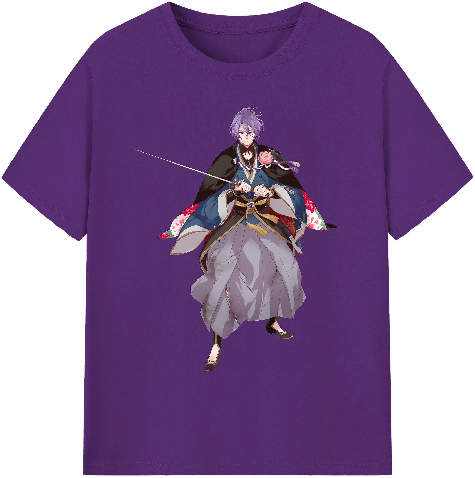 （画像用） 刀剣乱舞 Touken Ranbu 綿100％ メンズ半袖Tシャツ｜肌触りやわらか＆通気性