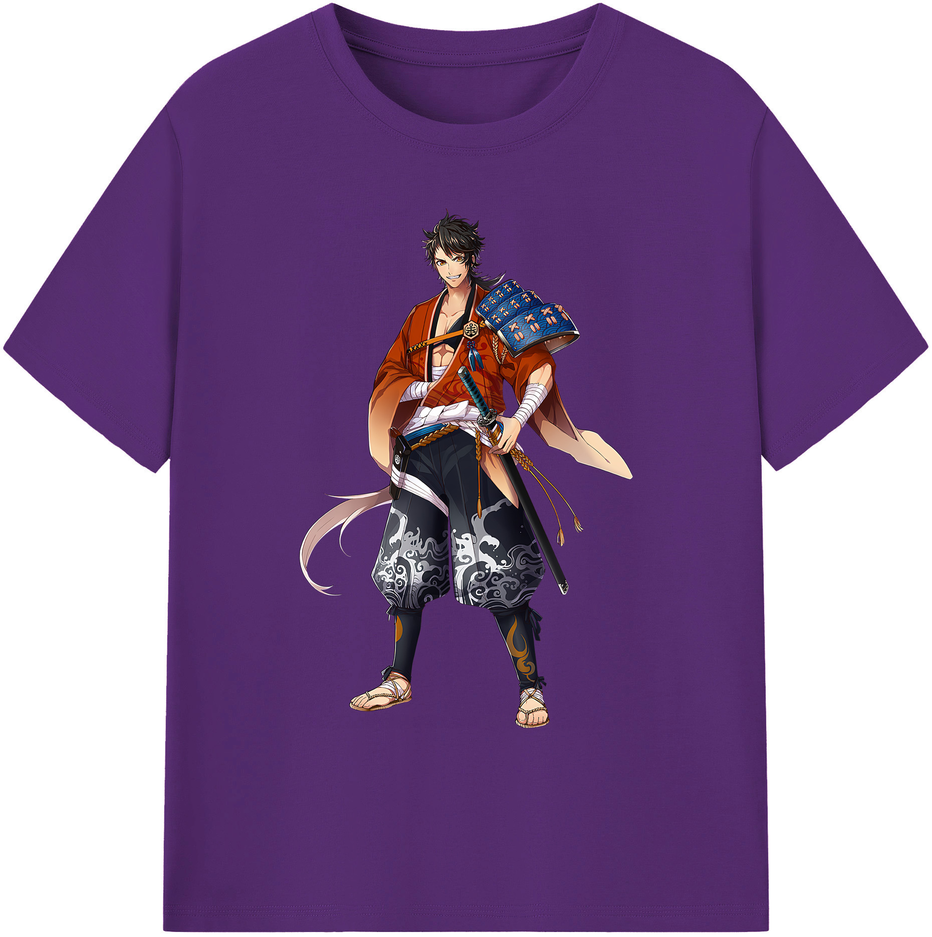 （画像用） 刀剣乱舞 Touken Ranbu 綿100％ メンズ半袖Tシャツ｜肌触りやわらか＆通気性