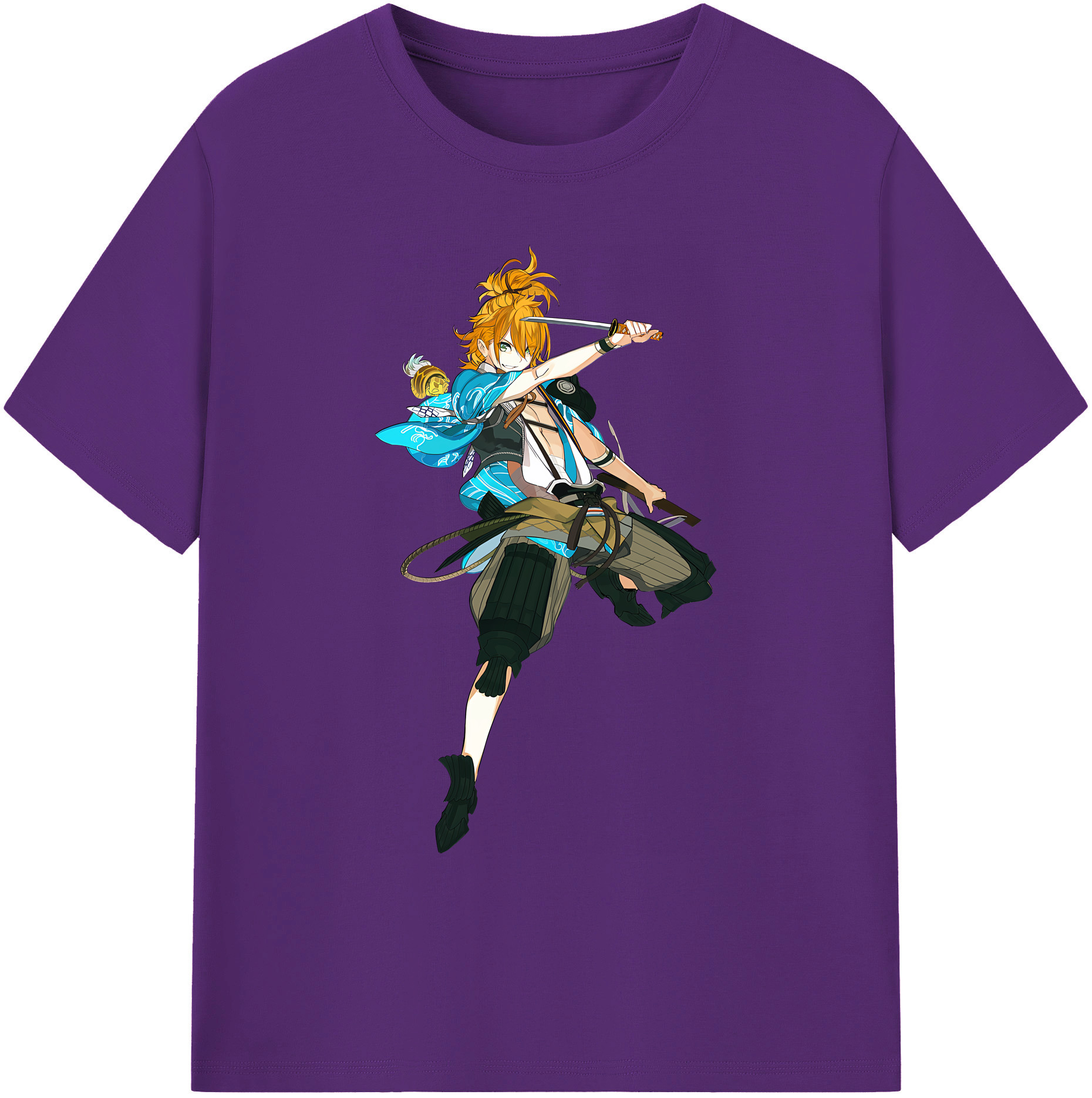 （画像用） 刀剣乱舞 Touken Ranbu 綿100％ メンズ半袖Tシャツ｜肌触りやわらか＆通気性
