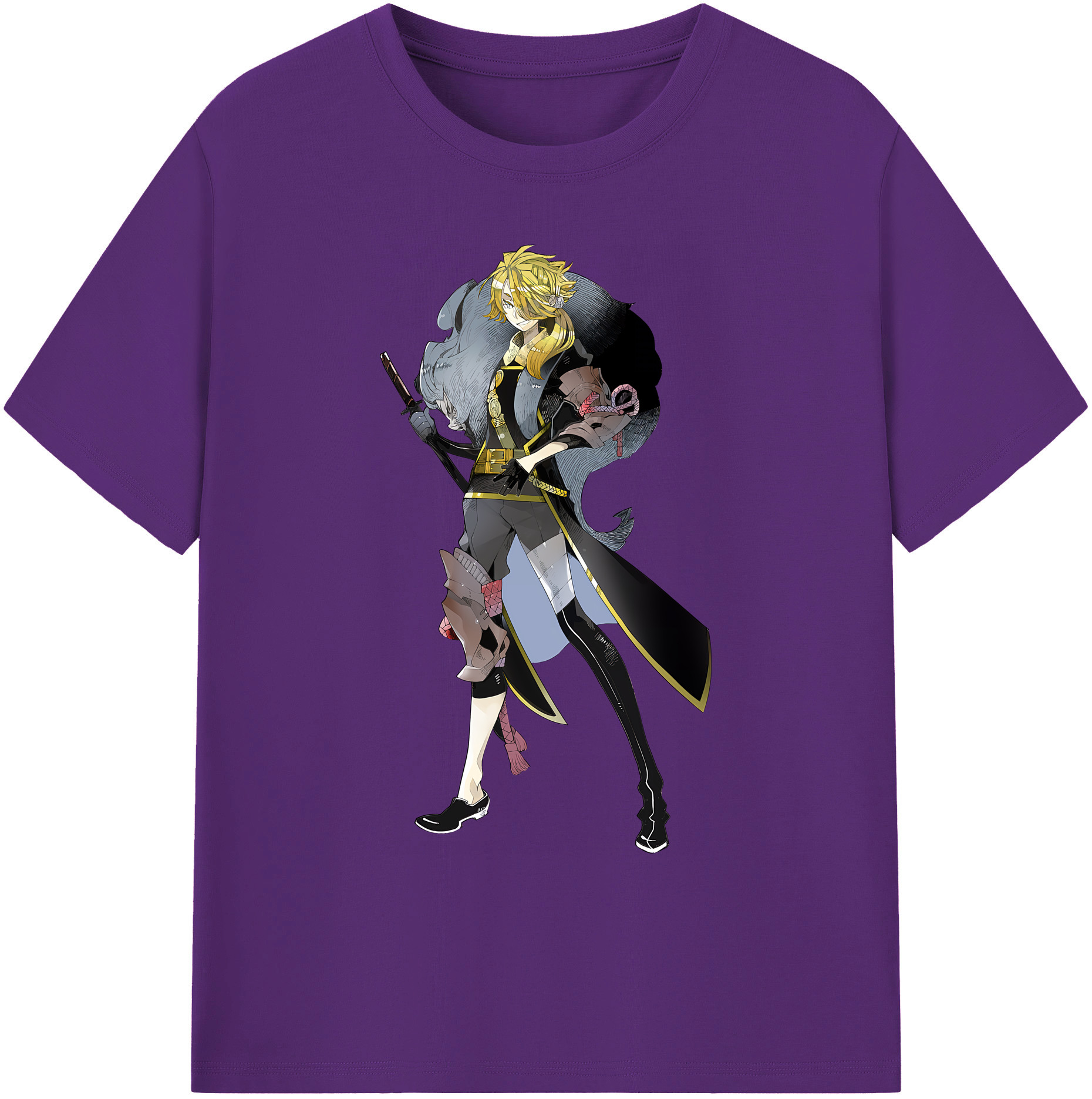 （画像用） 刀剣乱舞 Touken Ranbu 綿100％ メンズ半袖Tシャツ｜肌触りやわらか＆通気性