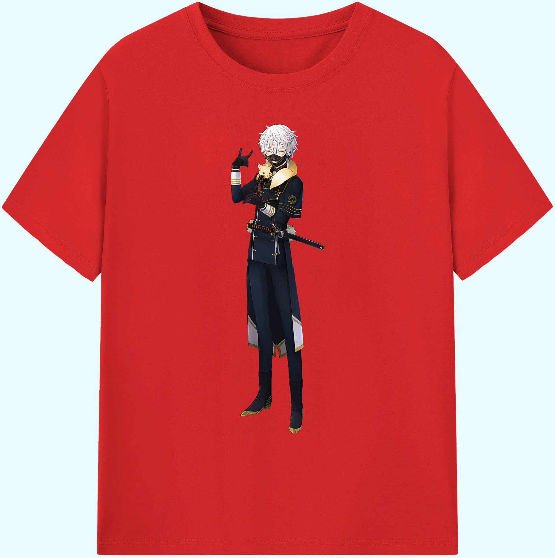 （画像用） 刀剣乱舞 Touken Ranbu 綿100％ メンズ半袖Tシャツ｜肌触りやわらか＆通気性