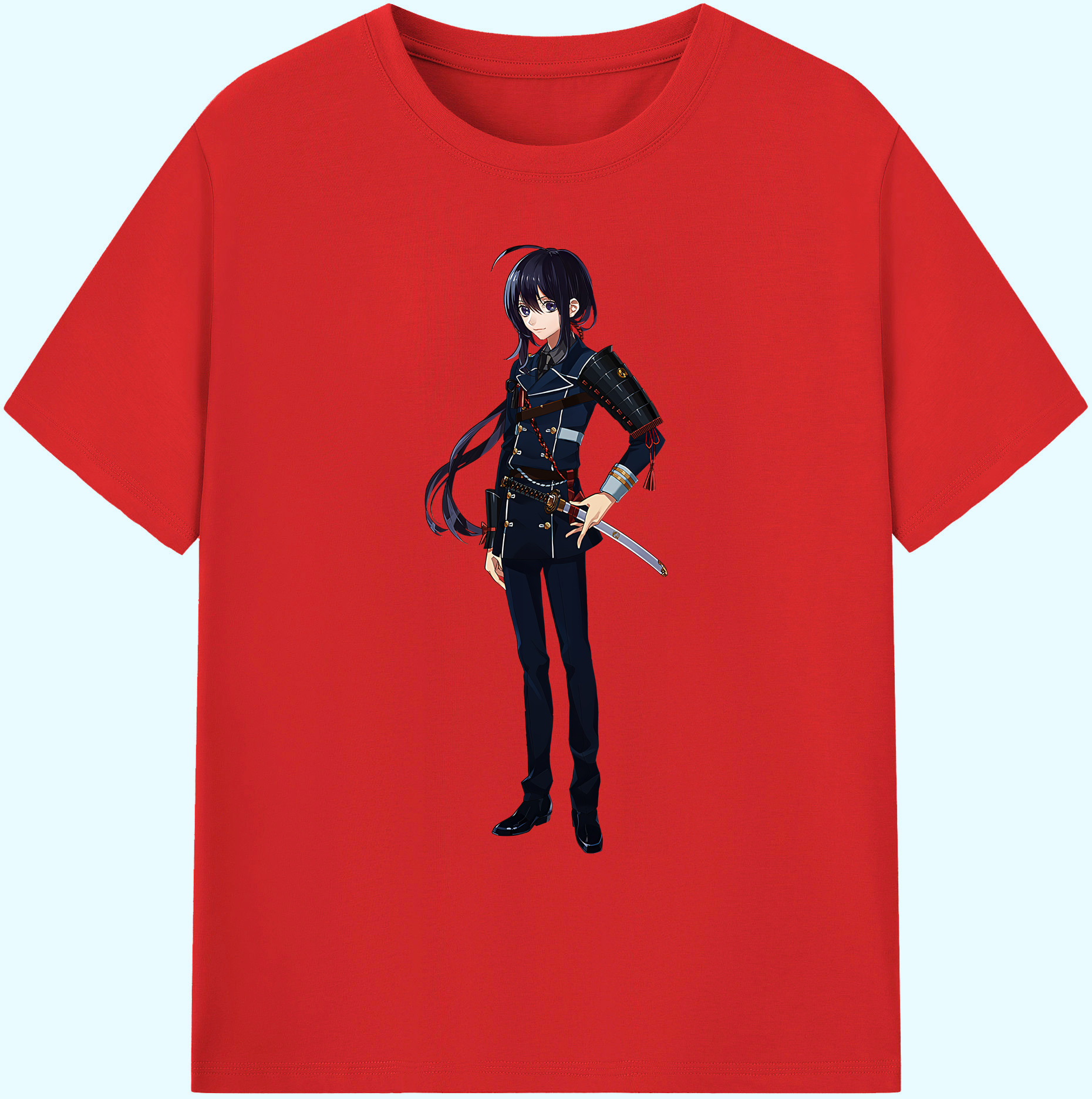 （画像用） 刀剣乱舞 Touken Ranbu 綿100％ メンズ半袖Tシャツ｜肌触りやわらか＆通気性