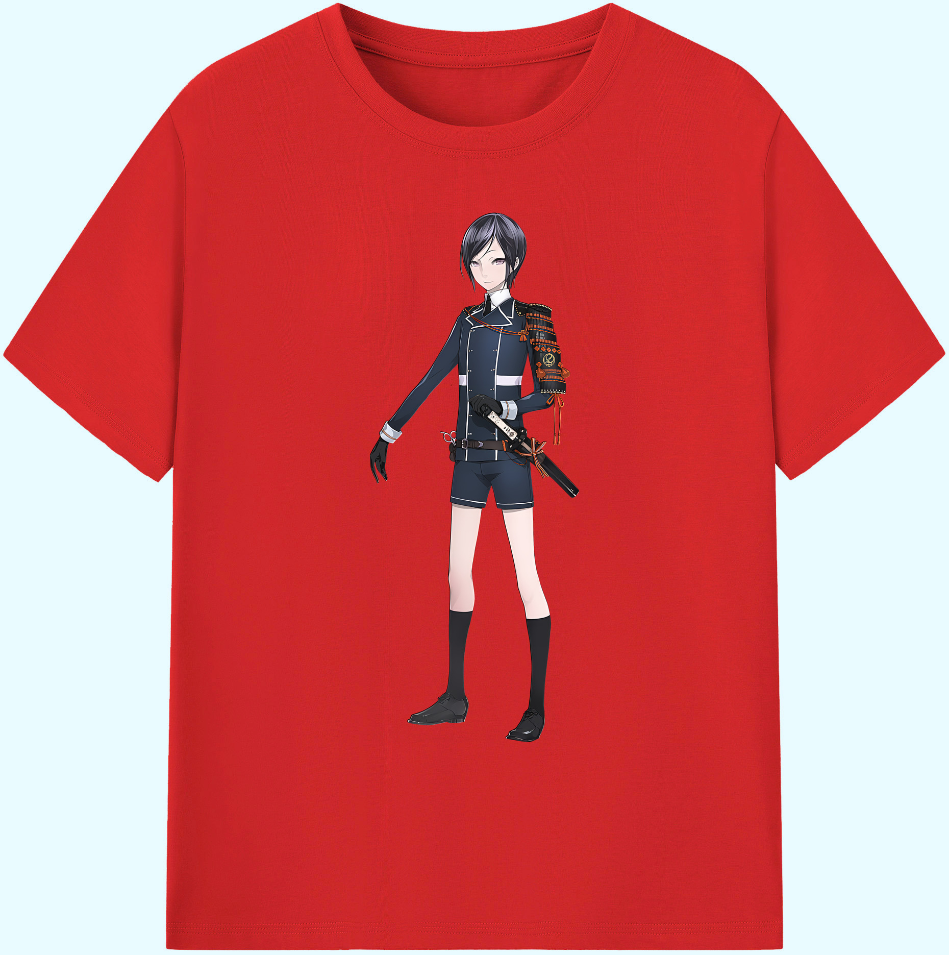 （画像用） 刀剣乱舞 Touken Ranbu 綿100％ メンズ半袖Tシャツ｜肌触りやわらか＆通気性