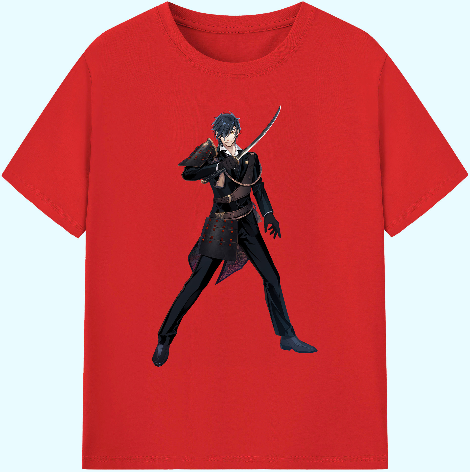 （画像用） 刀剣乱舞 Touken Ranbu 綿100％ メンズ半袖Tシャツ｜肌触りやわらか＆通気性