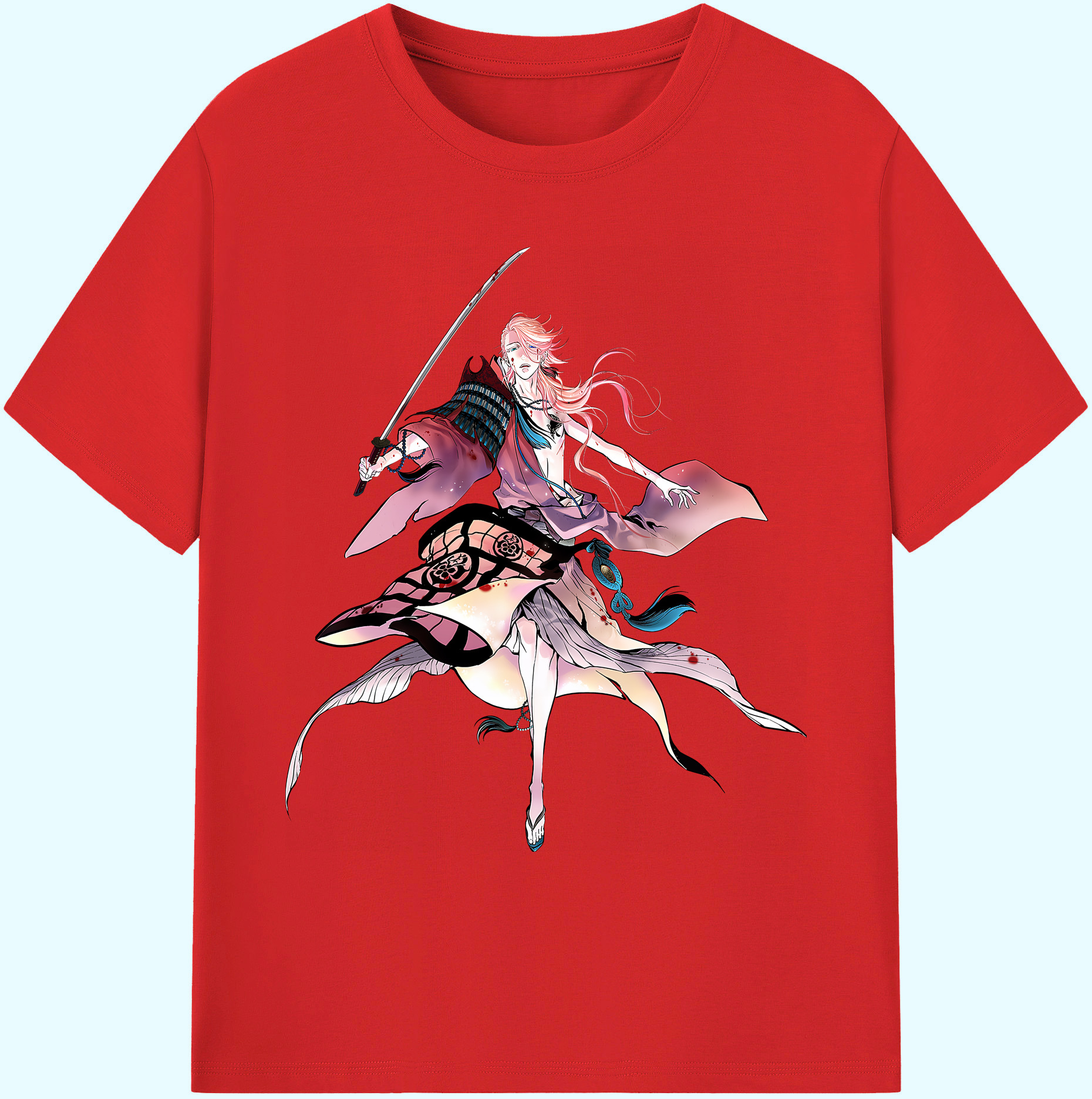 （画像用） 刀剣乱舞 Touken Ranbu 綿100％ メンズ半袖Tシャツ｜肌触りやわらか＆通気性
