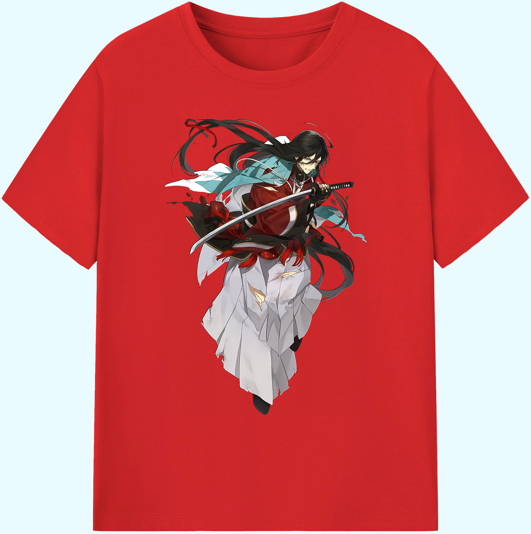 （画像用） 刀剣乱舞 Touken Ranbu 綿100％ メンズ半袖Tシャツ｜肌触りやわらか＆通気性