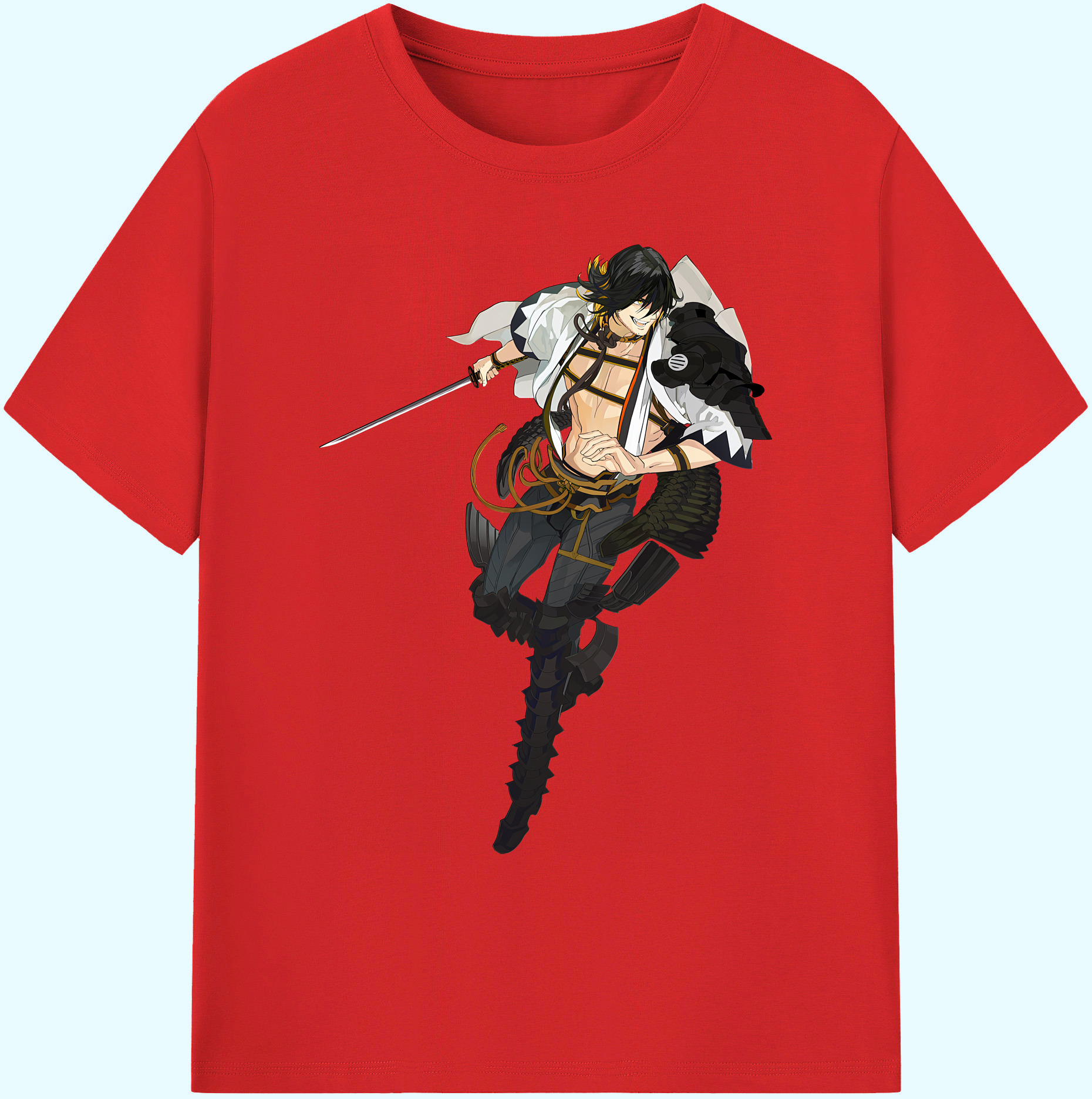 （画像用） 刀剣乱舞 Touken Ranbu 綿100％ メンズ半袖Tシャツ｜肌触りやわらか＆通気性