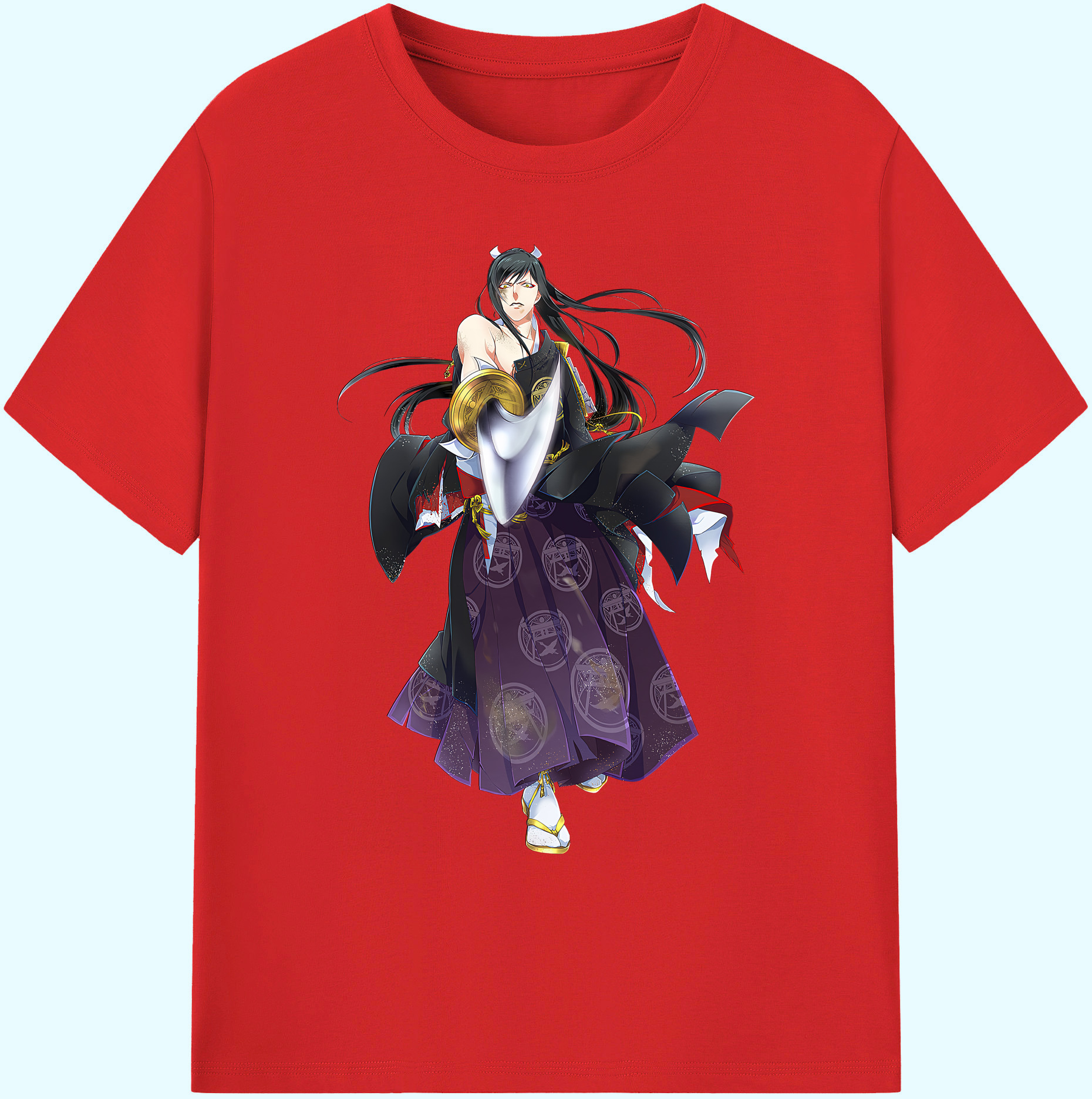 （画像用） 刀剣乱舞 Touken Ranbu 綿100％ メンズ半袖Tシャツ｜肌触りやわらか＆通気性
